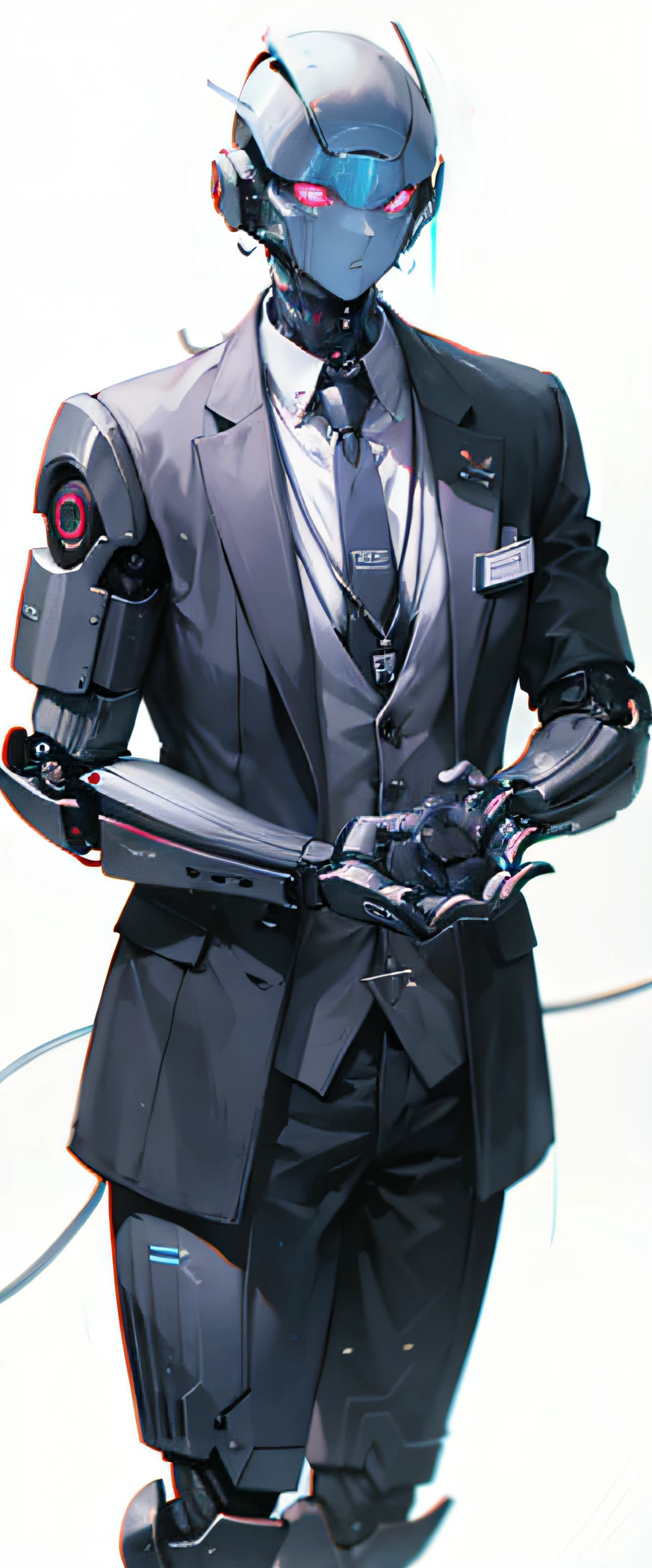 Male robots，sci-fy，cyberpunked
