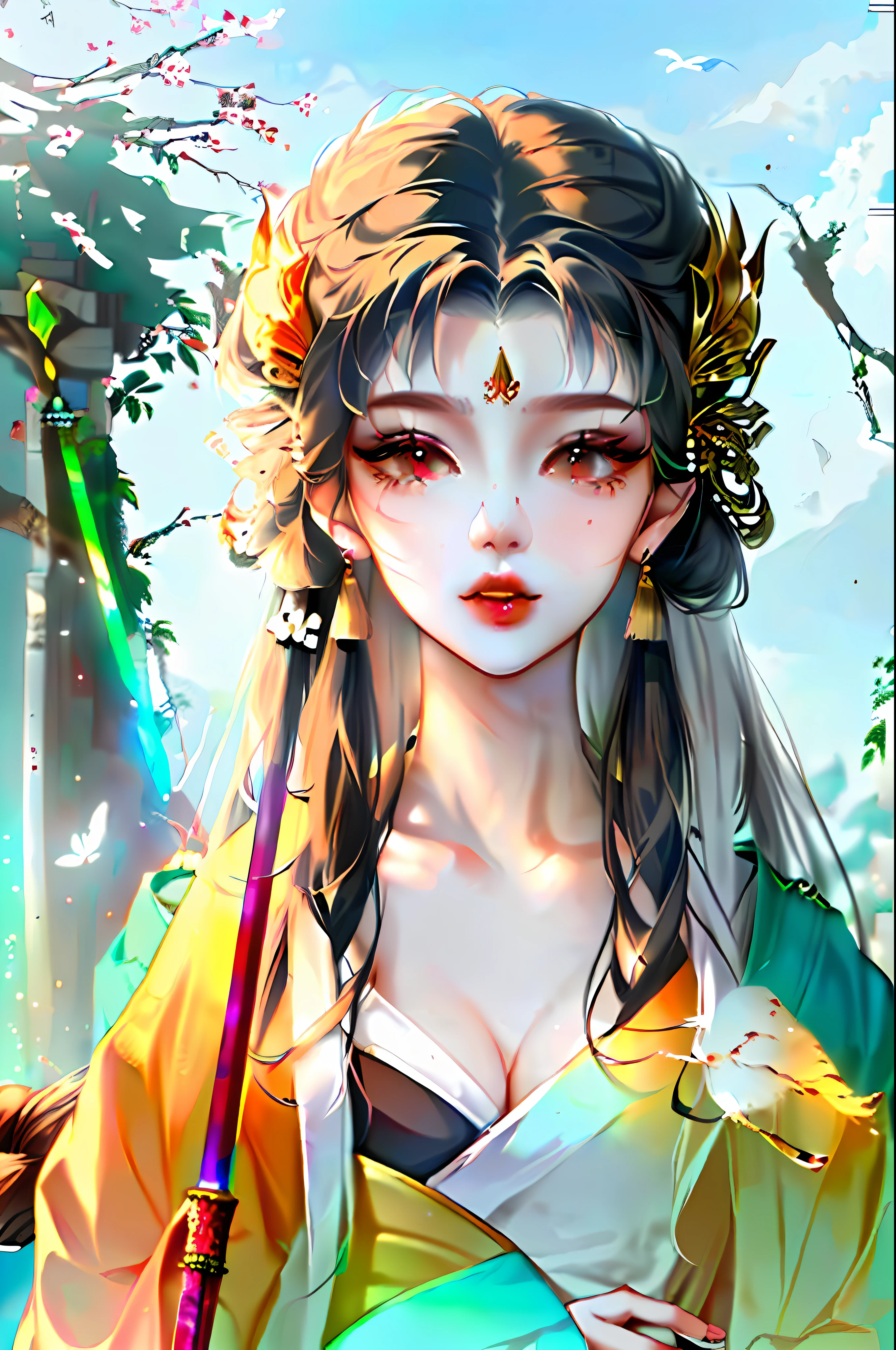 a close up of a men holding a sword and a bird, avian warrior, by Yang J, great character design, inka harpy girl, warrior character design, akira from chinese mythology, studio ghibly style mononoke, interesting character design, traditional japanese concept art, young harpy-girl, highly detailed character design, rossdraws 1. 0