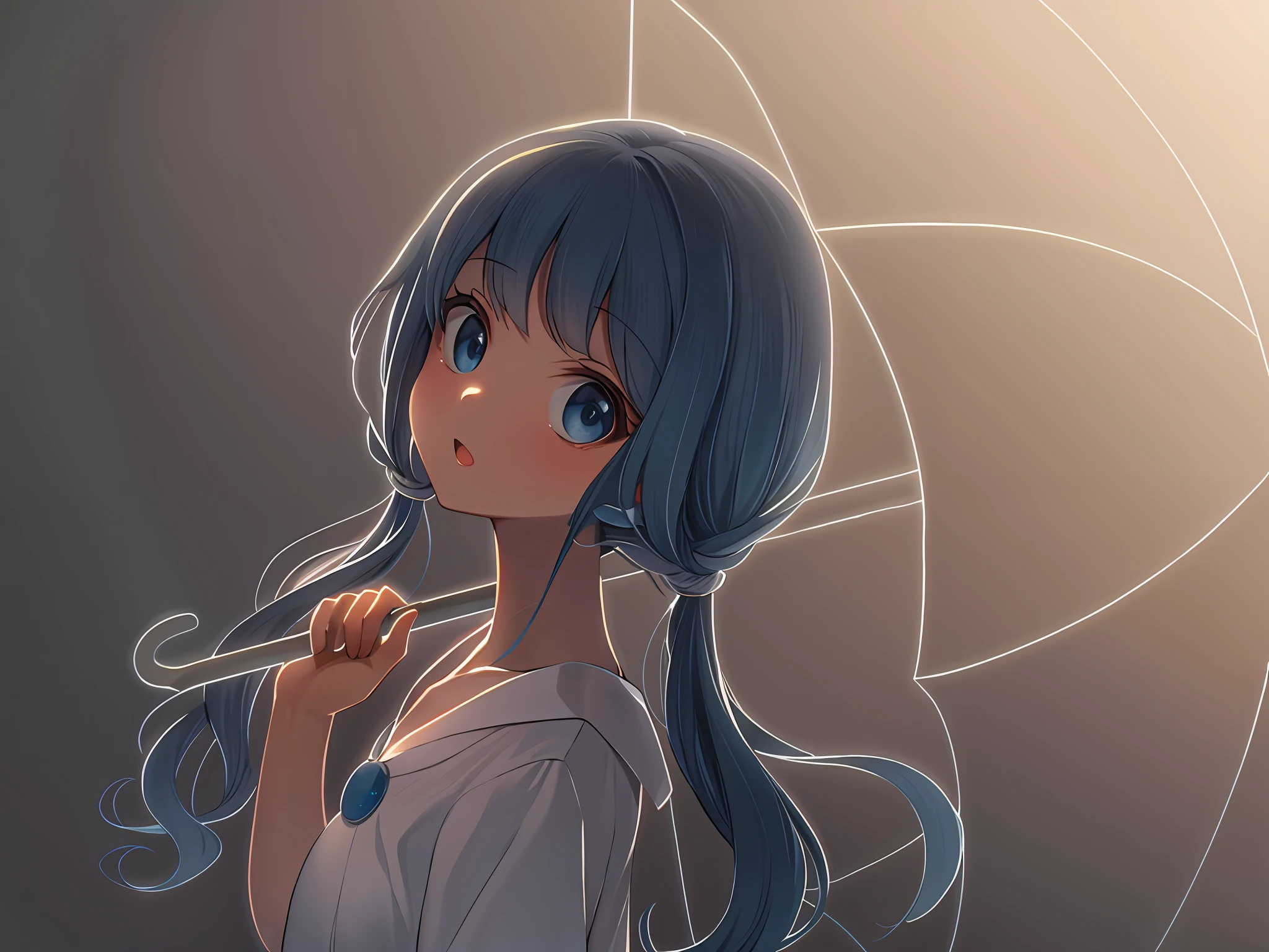 masterpiece, high quality,  cinematic lighting, anime girl, morning, light rays