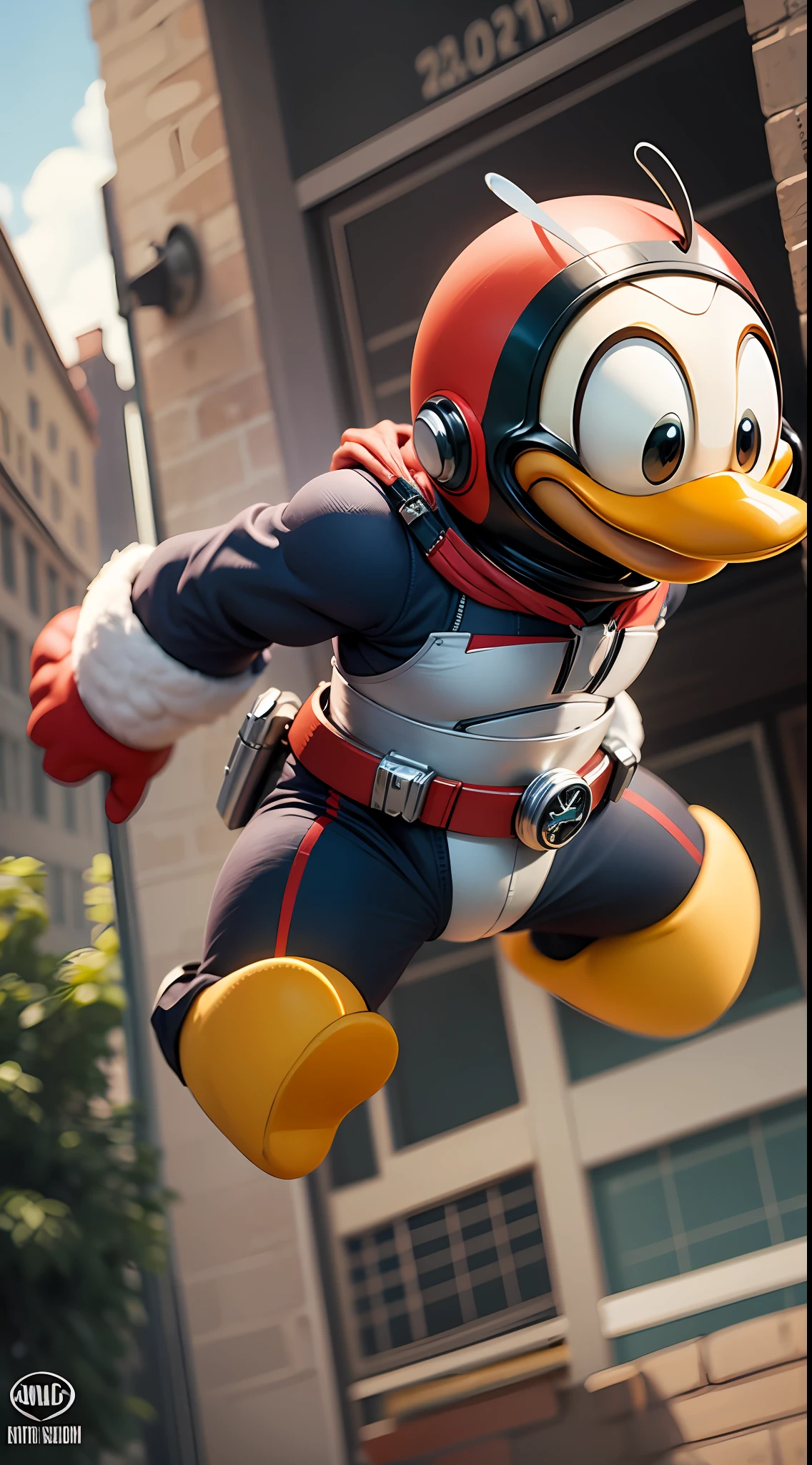 midget antman style Donald Duck
