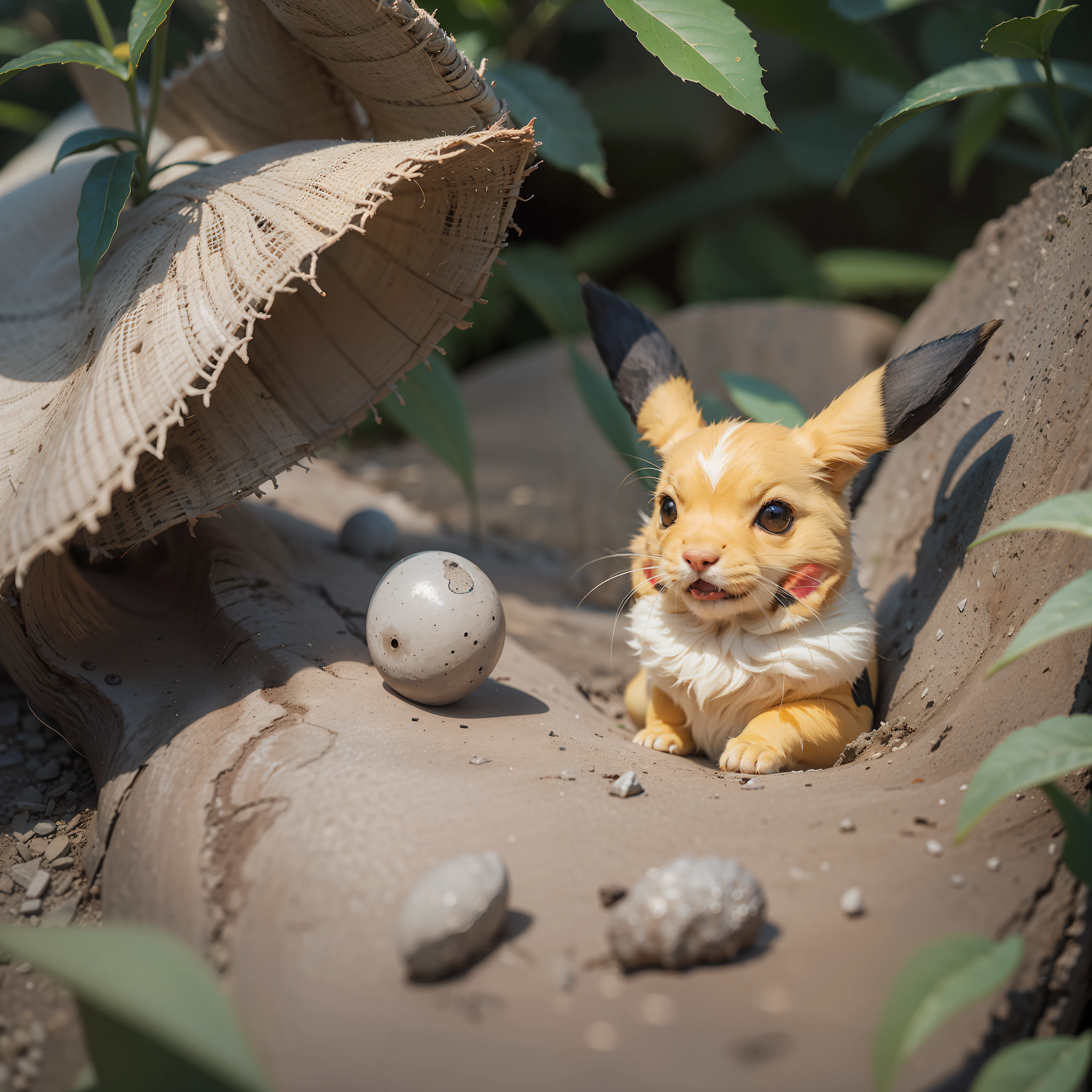 Real Pikachu portrait, blur, hyperreal,nature, depth of field, to8contrast style --auto