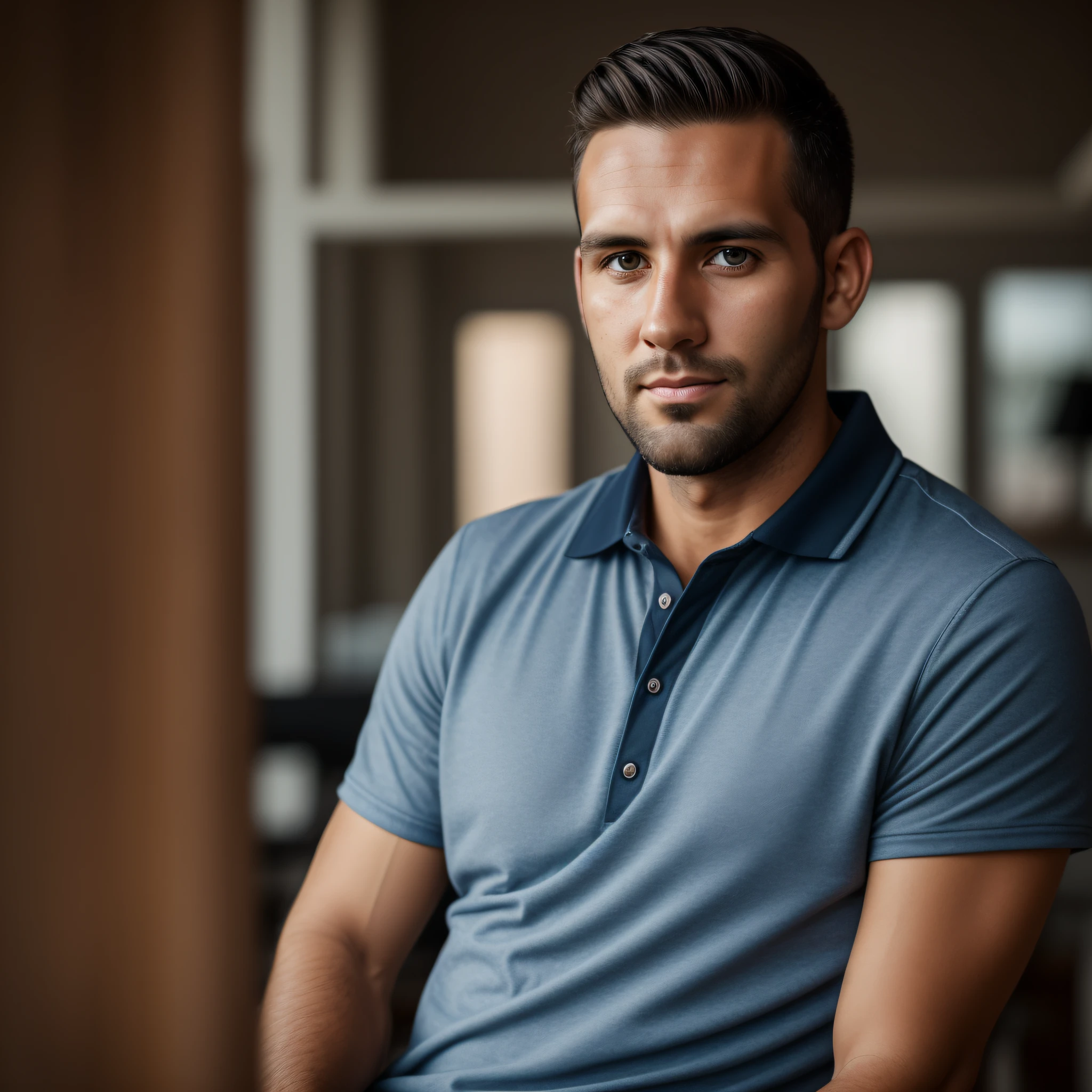 30-year-old man from Australia, barbado, muito bonito, looking-into-camera, imagem detalhada, UHD, 8k, fotografia.