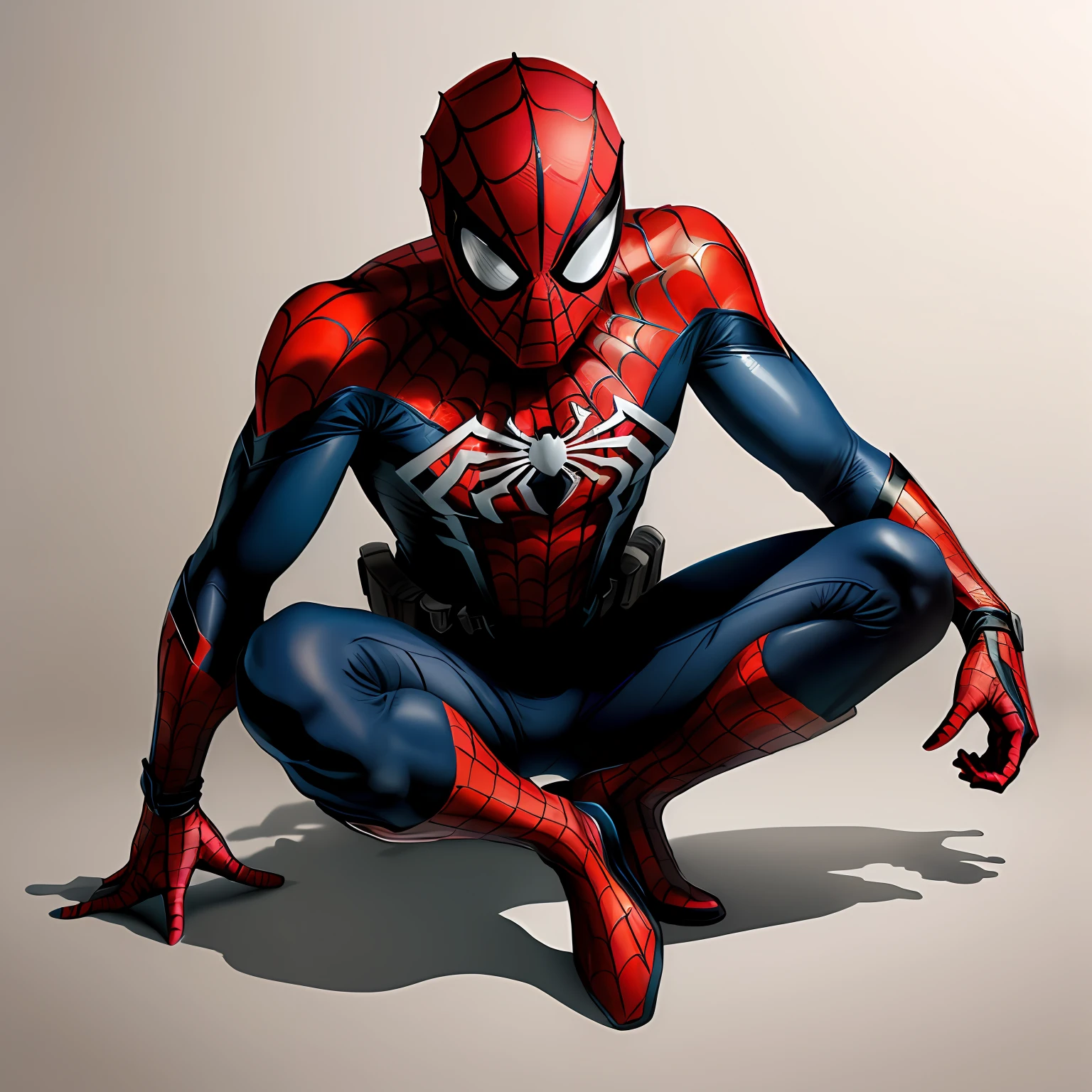 Ink painting Spider-Man