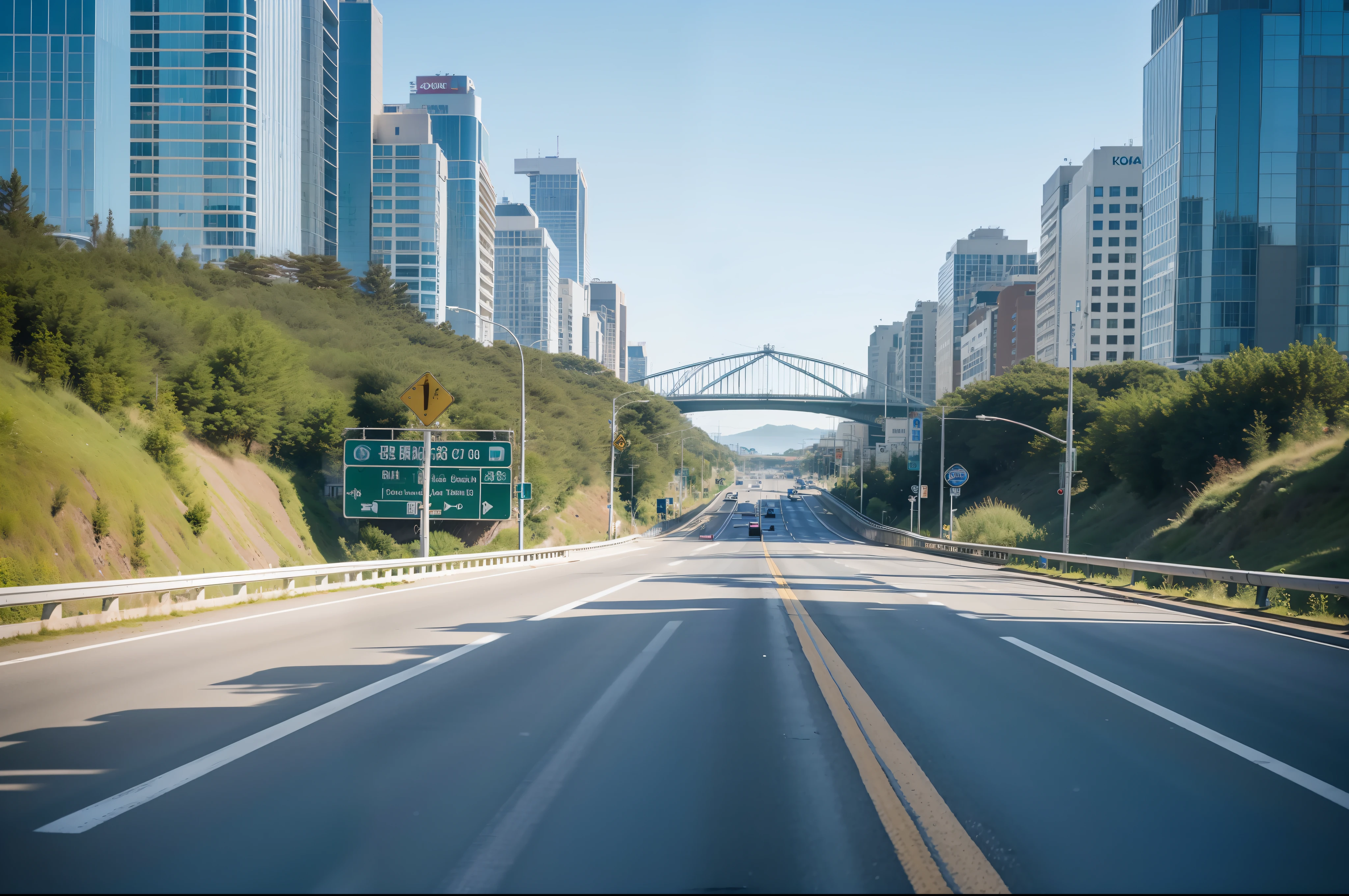 Future city scenic highway,A close-up of a highway,Live photos,8K,Kodak,shutter inventory