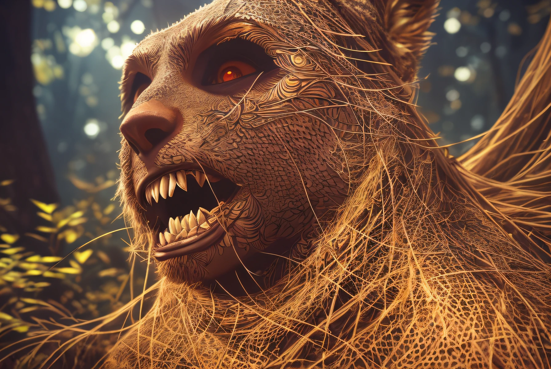 Masterpiece, superlative, (very detailed CG unified 8k wallpaper), dynamic lighting, (charming bright and beautiful forest), forest, meadow, bathed in happy and bright light, highlighting every intricate detail, adding fantastic texture to the scene, mysterious era, fantastic details, windy weather, mysterious, warm and friendly atmosphere, atmospheric dust, underground scattering, ray tracing, depth of field, bokeh, vivid colors, cinematic hard lighting, realistic shadows, beautiful luminous details, Film, octane rendering, ray tracing, concept art, reality, Unreal Engine 5