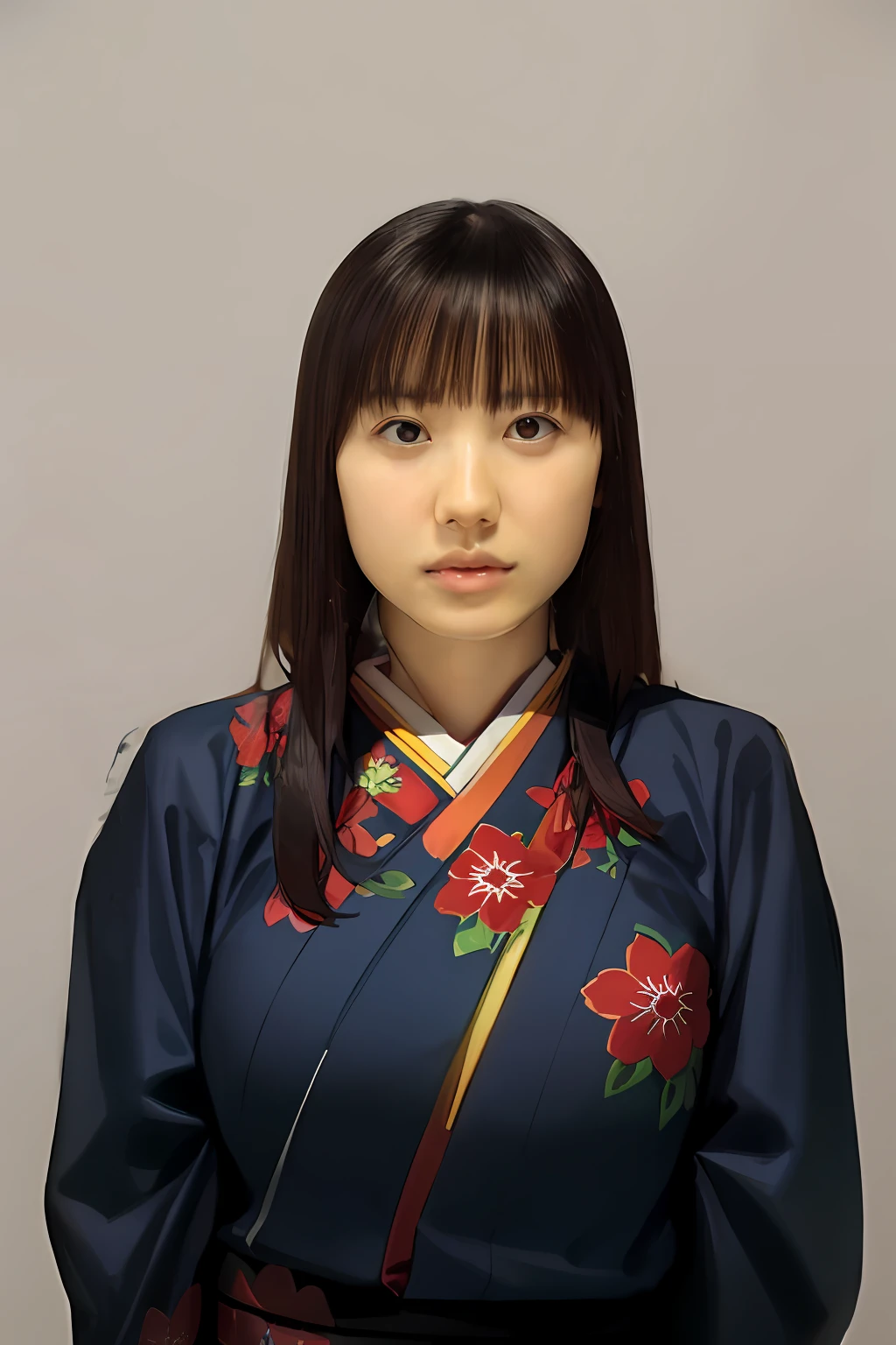 Glossy kimono