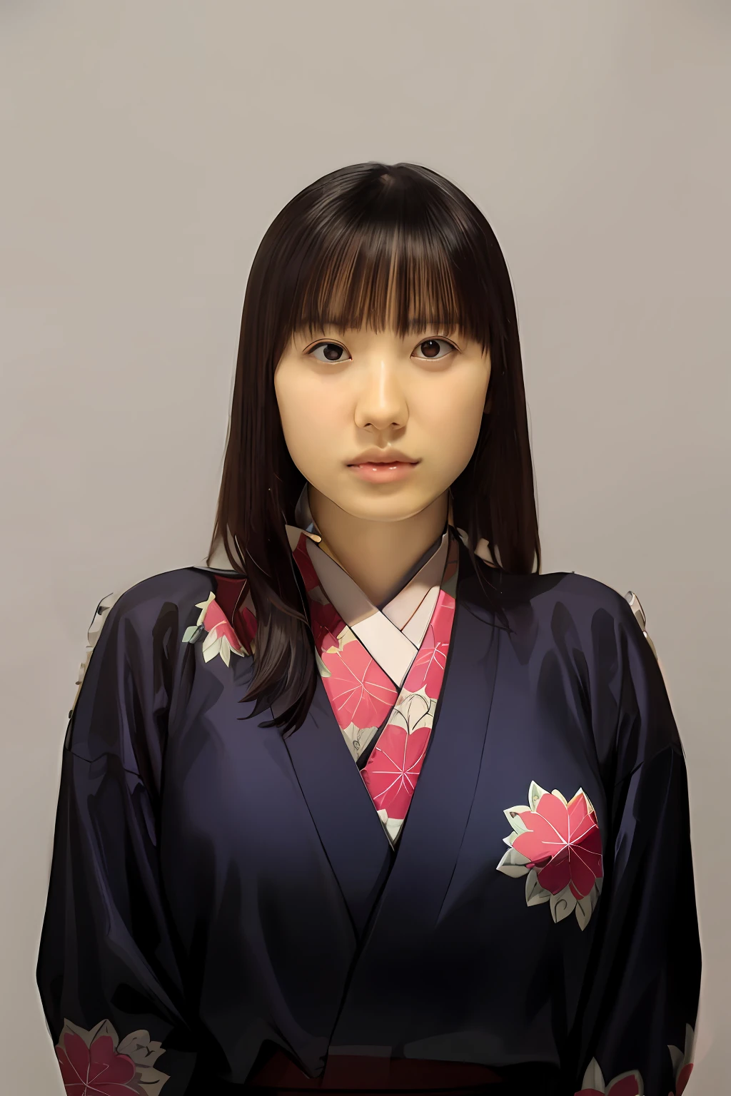 Glossy kimono