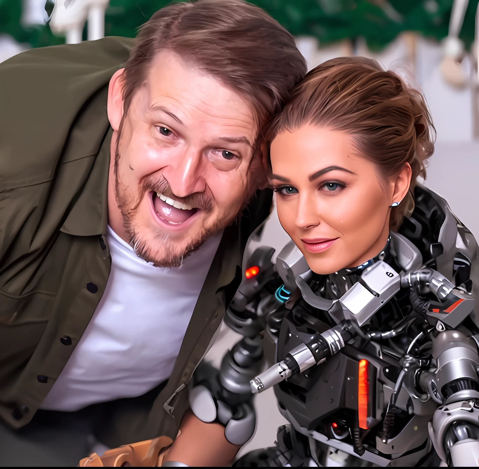 futuristic robot, ultra realista