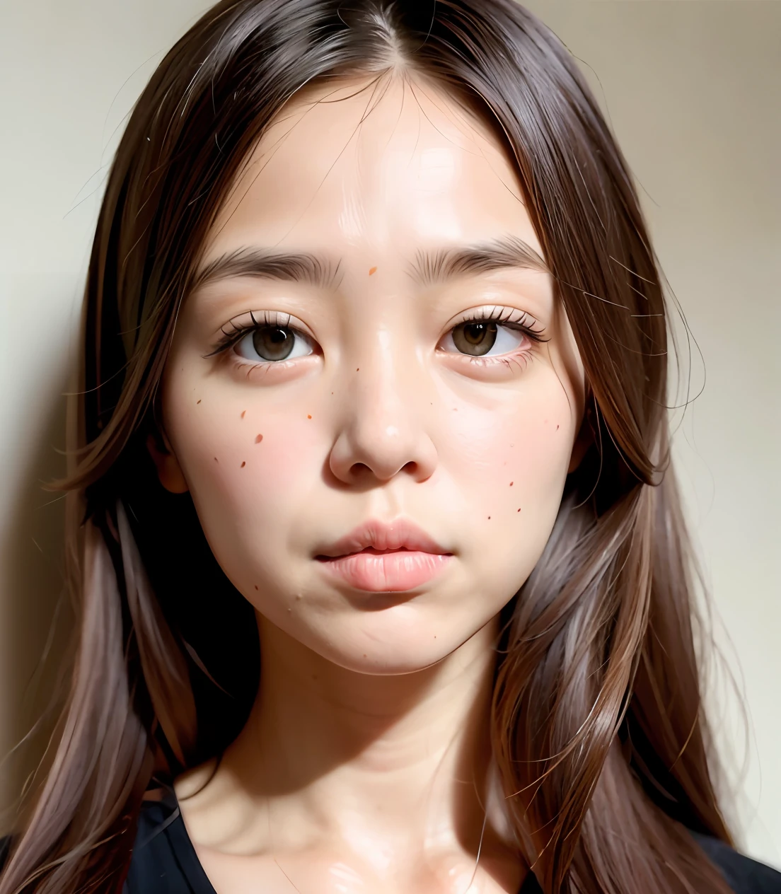 Melon seed face,largeeyes,Single Eyelids,