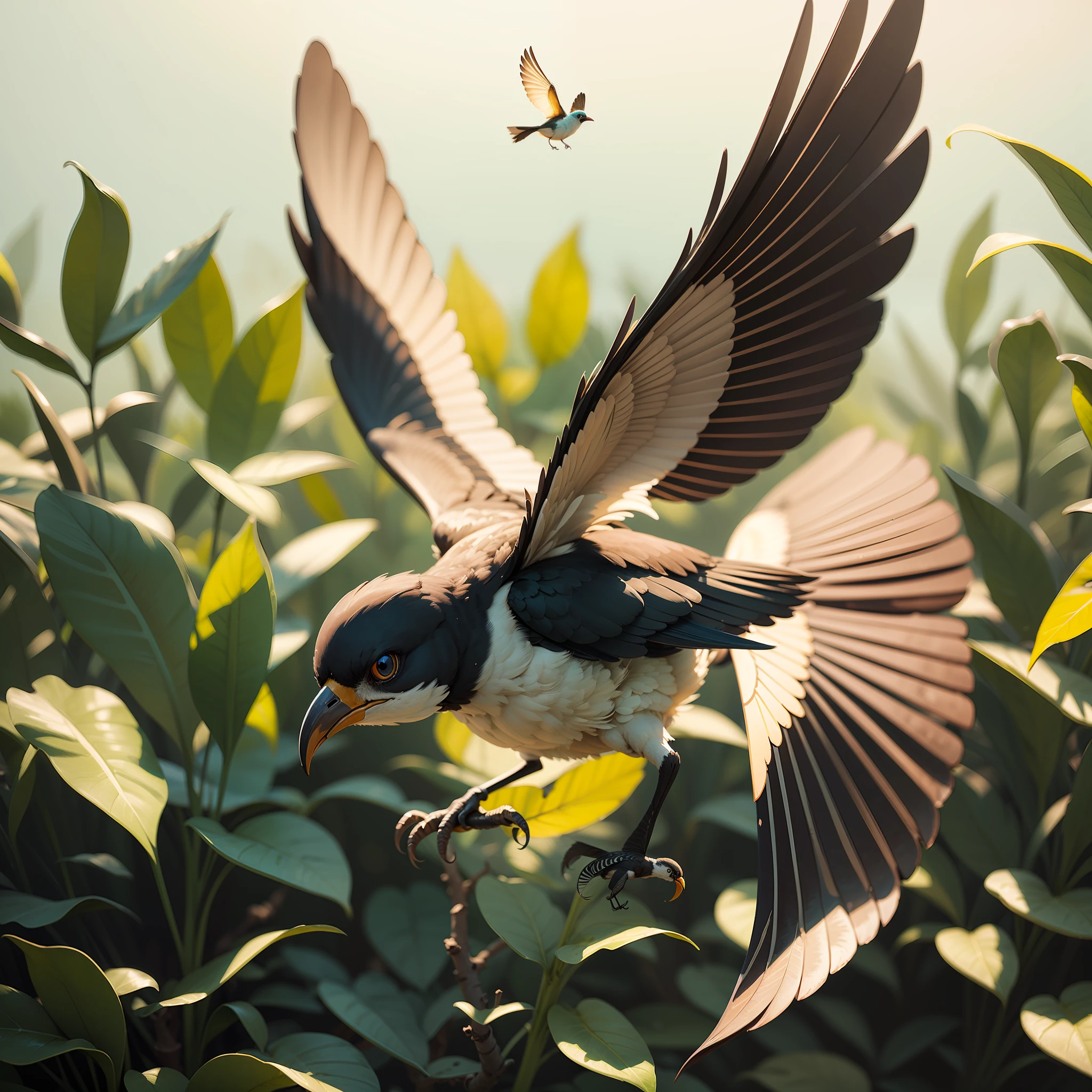 A bird in fly --auto