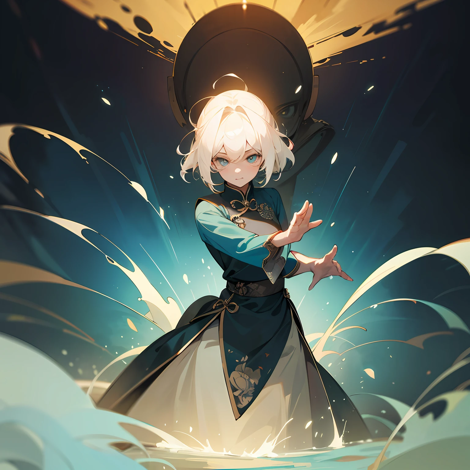 ((best quailty)),((tmasterpiece)),(A detailed), (Realistis), (offcial art),(catss:1.2),(China-style),(flowy),(The action is exaggerated),(Mysterious powers) --auto