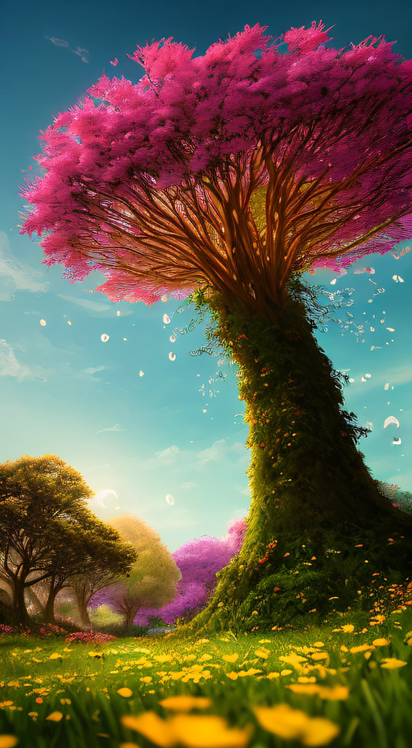 masterpiece, best quality, high quality,extremely detailed CG unity 8k wallpaper, An enchanting and dreamy scene of a fantasy forest, with towering trees, glowing mushrooms, and hidden fairy glens, creating a sense of mystique and enchantment, artstation, digital illustration, intricate, trending, pastel colors, oil paiting, award winning photography, Bokeh, Depth of Field, HDR, bloom, Chromatic Aberration ,Photorealistic,extremely detailed, trending on artstation, trending on CGsociety, Intricate, High Detail, dramatic, art by midjourney