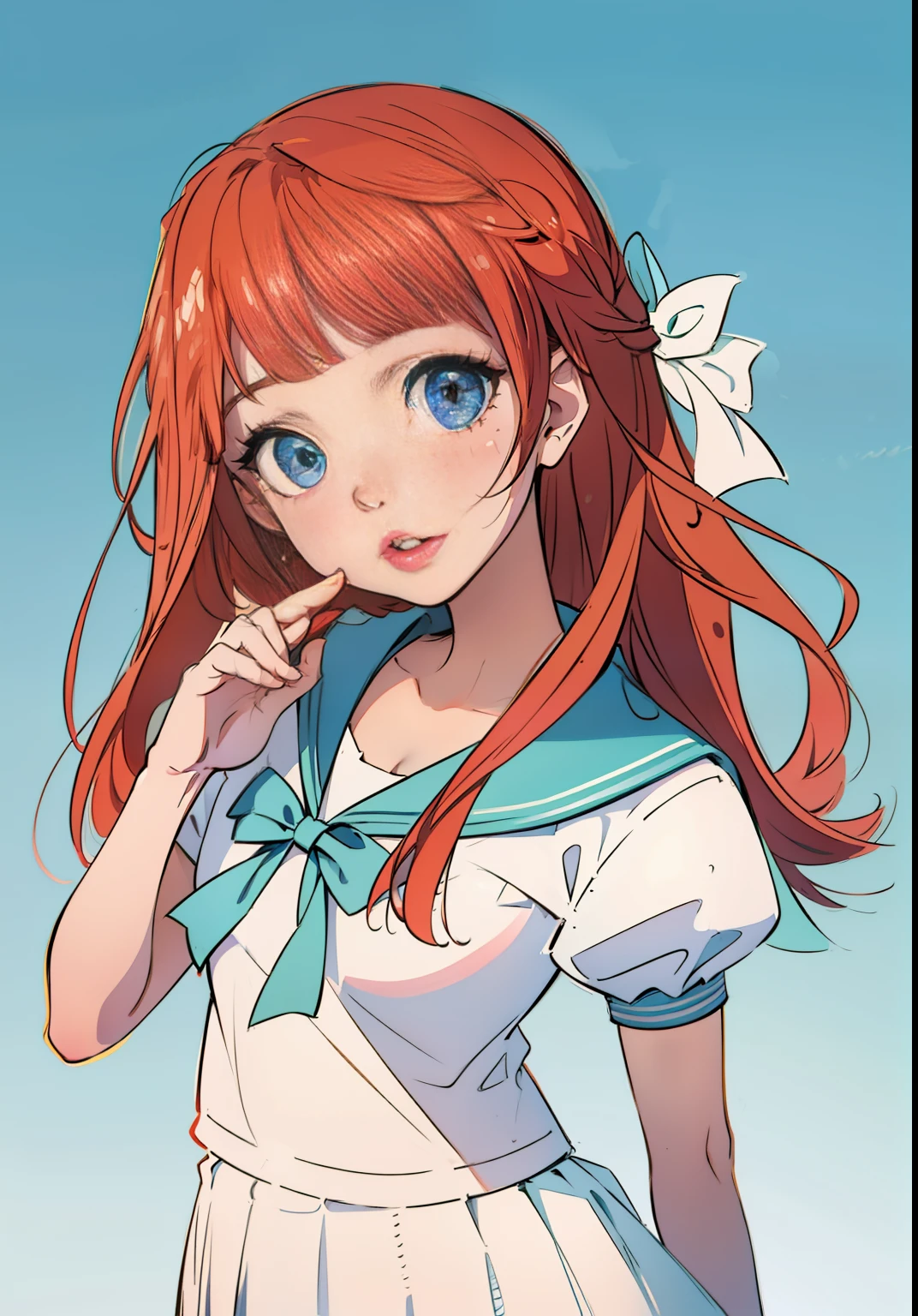 a girl in a school uniform is holding a pencil and looking at the camera, clean anime outlines, thick black lineart, perfect lineart, clean lineart, line art!!, thick lineart, lineart, simple lineart, thick line art, simple line art, beautiful line art, lineart behance hd, anime style drawing