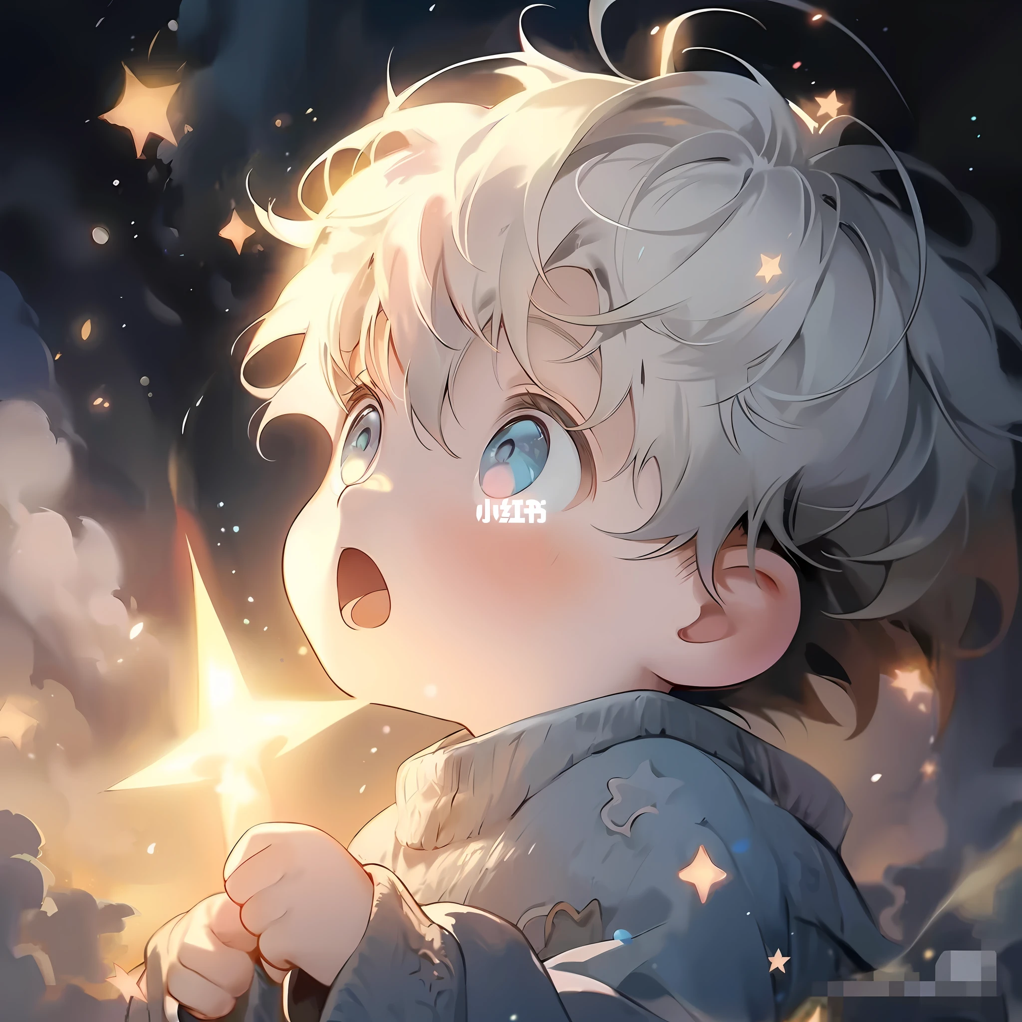 Anime boy with stars in his hands, High Quality Anime Art Style, Guviz-style artwork, anime wallaper, Cute detailed digital art, High-quality fanart, lalafell, Guviz, cute artistic style, Anime art wallpaper 4k, Anime art wallpaper 4 K, 4k anime wallpaper, Key anime art, Anime Pictures