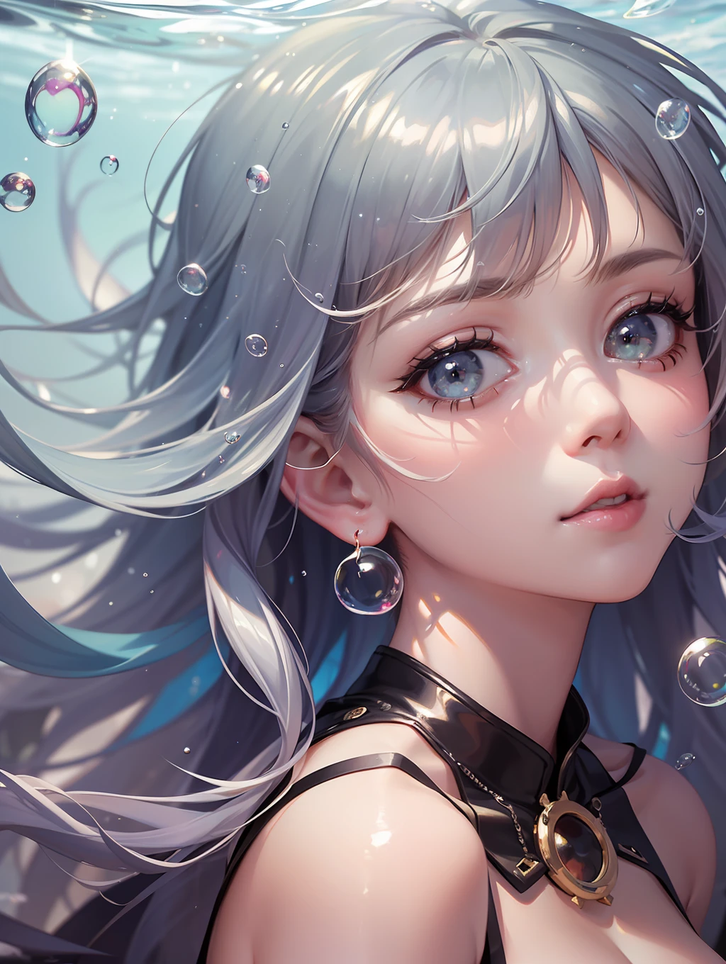 Unleash your creativity and dive into a world of vibrant imagination as you create a stunning portrait of a beautiful girl surrounded by colorful bubble art. Infuse the image with high-quality details, capturing the iridescent glow and delicate reflections of the bubbles, while showcasing the girl's captivating features and her sense of wonder and joy."