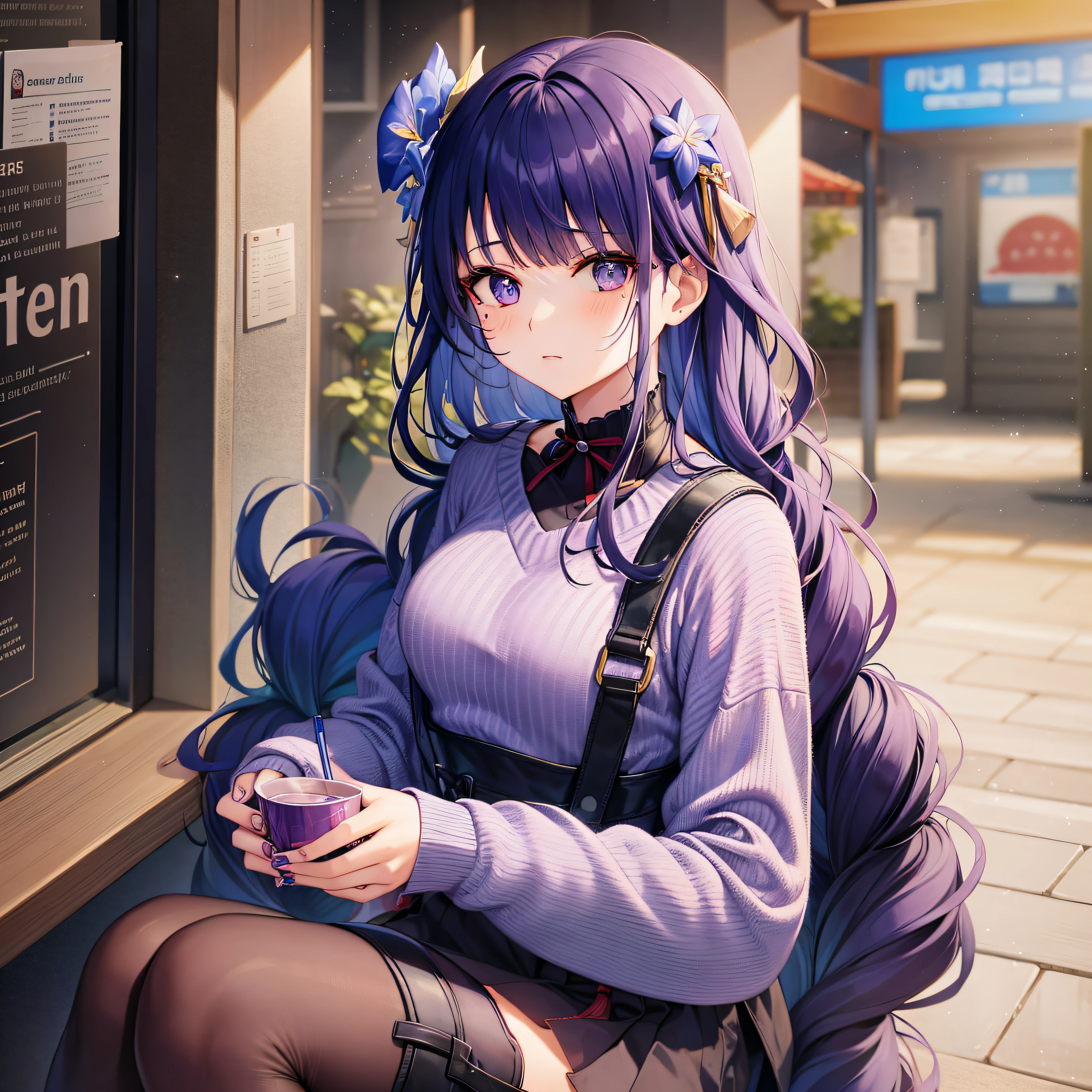 a girl wearing like Korean modern