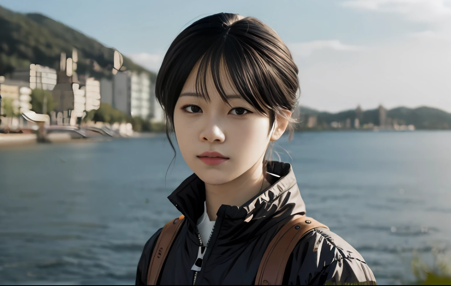 Anime characters are rewritten in a realistic style，Live image
