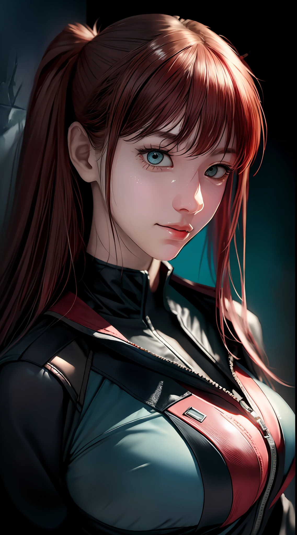 Shikiha Asuka Lenglet、Asuka、evangerion、Eva 02、Red EVA pilot wearing combat suit、High heels on the feet、Tsundere Girl、A slender、shoun、Almond-shaped sky blue eyes、long eyeslashes、shiny lip、Tsundere and playful look、Full body portrait、Hair bobble、long eyeslashes、light smile、ear blush、tusk、blonde hair、twintails、Heart-shaped pupil、surrealism、drop shadow、Stereogram、 Tachi-e,, Atmospheric perspective, A futuristic, anime styled, 电影灯光, shimmer, Ray traching, drop shadow, SPEEDLINE, Tachi-e, Diffraction spikes, large boob, 8K, super detailing, ccurate, beste-Qualit, retinas, masterpiece, awardwinning, Texture Skins、 (illustratio), (large resolution), (At 8K), (highly detaile), (Ultra clear skin pores), (best illustration), (Dynamic short black hair), (Beautiful and detailed black eyes), (beste-Qualit), (ultra detali), (masterpiece), (wall-paper), (details face), 独奏, (dynamicposes), in the arms of a guy, Hugged, Bruising smile, firm peach buttocks, Close-up of lower body, shining skin, Slimness, modeled, Hard elastic middle chest, round plump and elastic buttocks, shy expression, Looking forward,24 years of age、Spoiled look、
