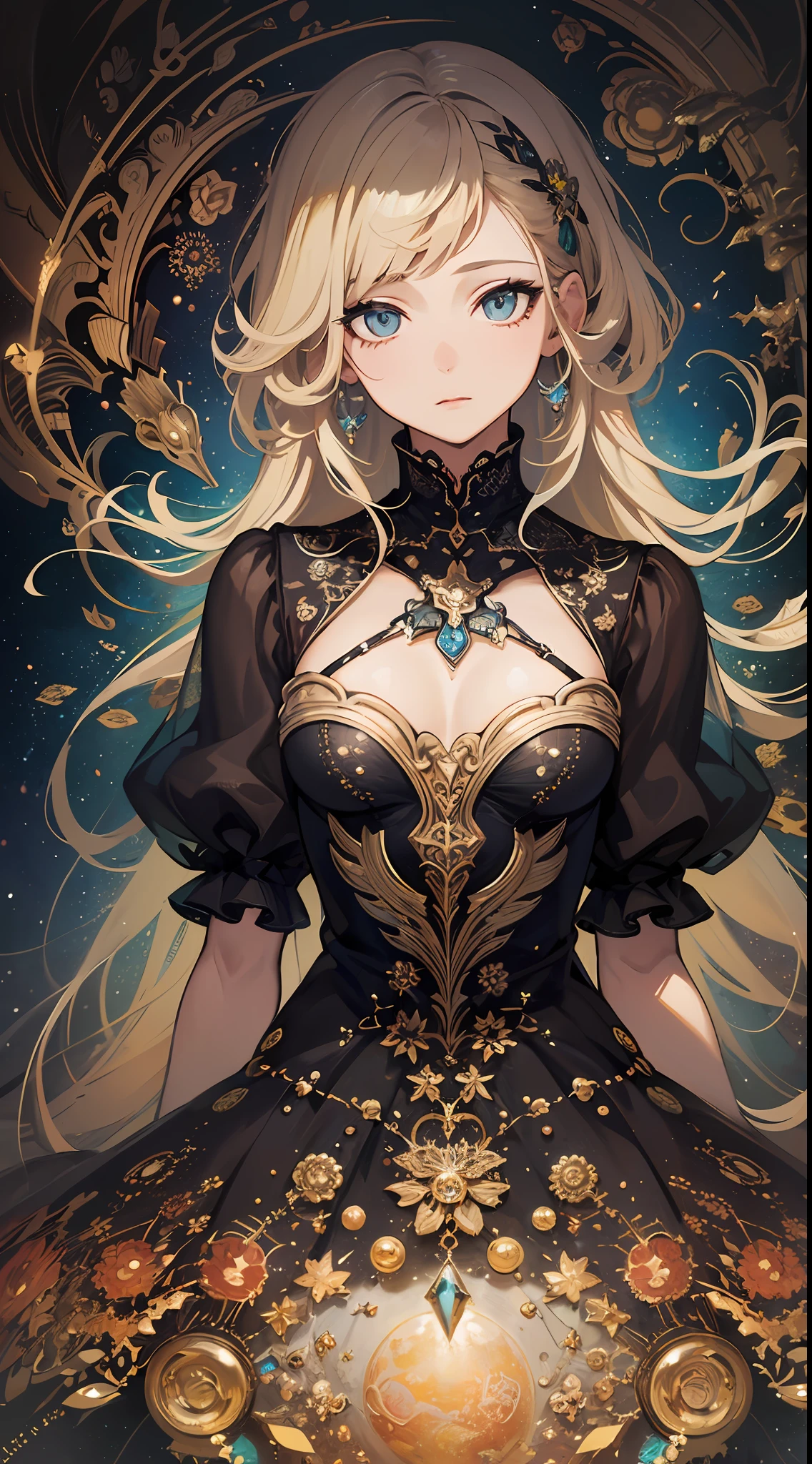 (masterpiece, top quality, best quality, official art, beautiful and aesthetic:1.2), (1girl), extreme detailed,(fractal art:1.3),colorful,highest detailed