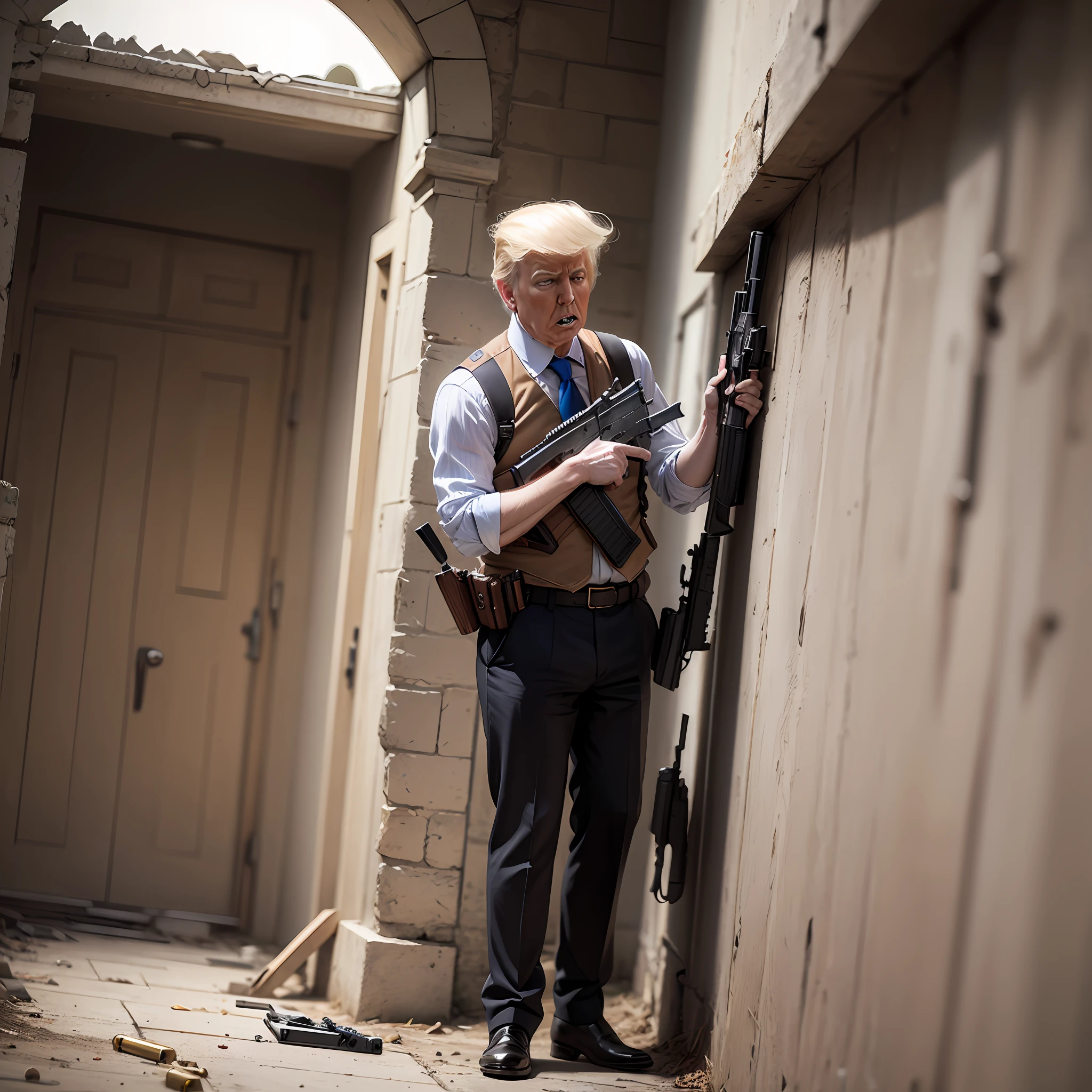 The real Trump kills with a gun
