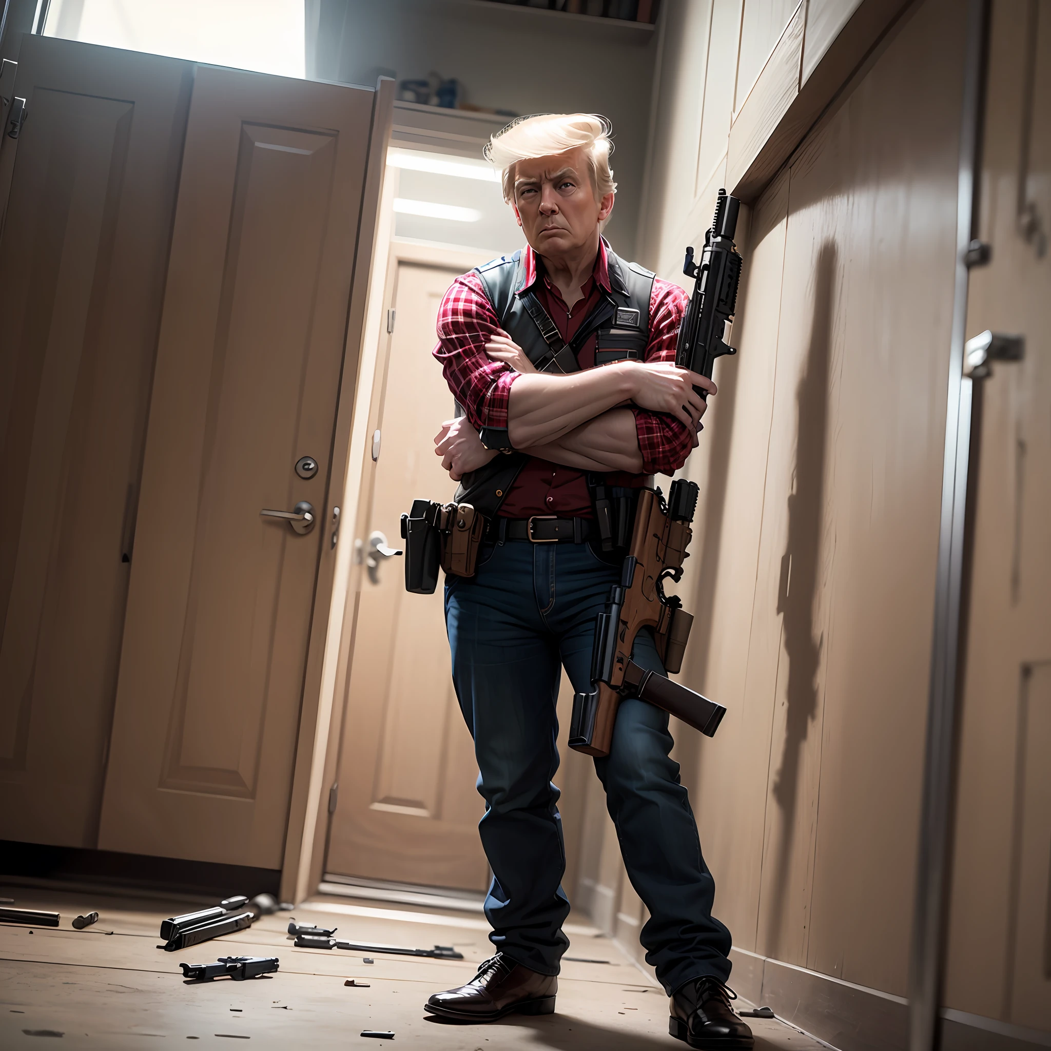 The real Trump kills with a gun