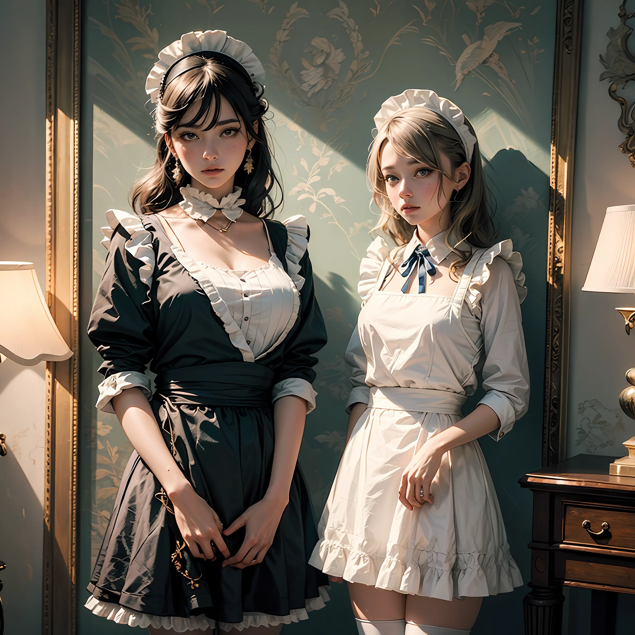 (realisitic、Photorealsitic:1.4), (8K、Raw photography、top-quality、​masterpiece:1.2)、cute little、ultra-detailliert、Heart-shaped pupil、physically-based renderingt、超A high resolution、Look at viewers、Photorealistic、Realistic、Solo, Photorealistic、top-quality、extra detailed face、extremely detailed eye and face、beatiful detailed eyes、 Adult woman in Lolita style posing for photo, Erotic look, Full body!!, angelic pretty, A dark-haired、pale-blue、Erotic Poses, white  panties, White ruffled socks, (Standing Pose), Background of the majestic temple