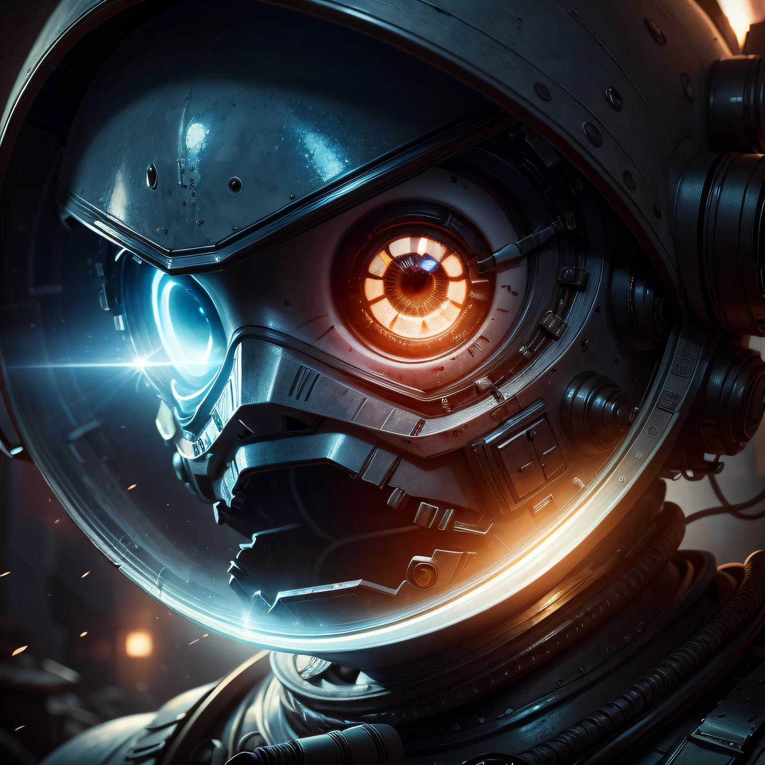 mtu，The astronaut，Close-up Shot Shot，The movie lighting is super realistic，8K quality，richcolors，The details are extremely detailed