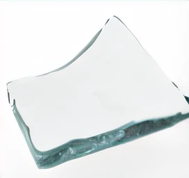 a close up of a glass plate on a table with a black background, glass, beveled edges, cast glass, glass cover, liquid glass, melting glass, Viscous, glass shader, clear detailed view, glass skin, gum tissue, Frosted glass, smooth bevels, fozen ice hard edges, detailled image, opaque glass, [ detritos