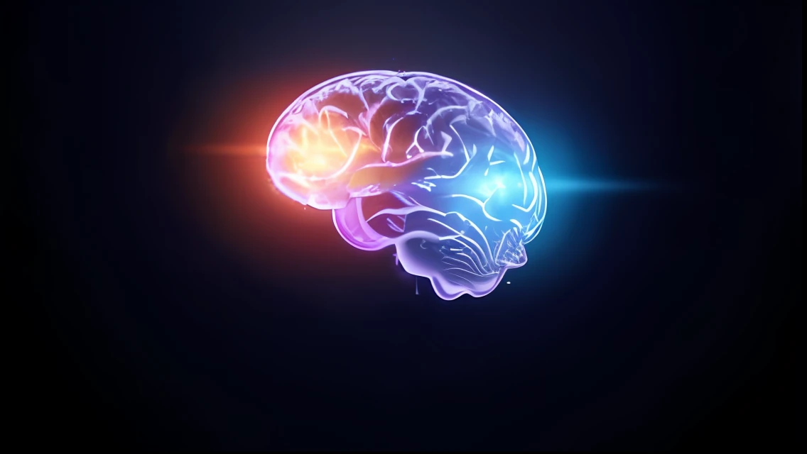 a close up of a brain with a bright light shining on it, brain visible, neuroscience, brain connected to computer, electronic brain, brain interface, human brain, neural, brain from crystals, neon light showing injuries, consciousness projection, featuring brains, blue brain, neurological marvel, brain computer interface, taking mind altering drugs
