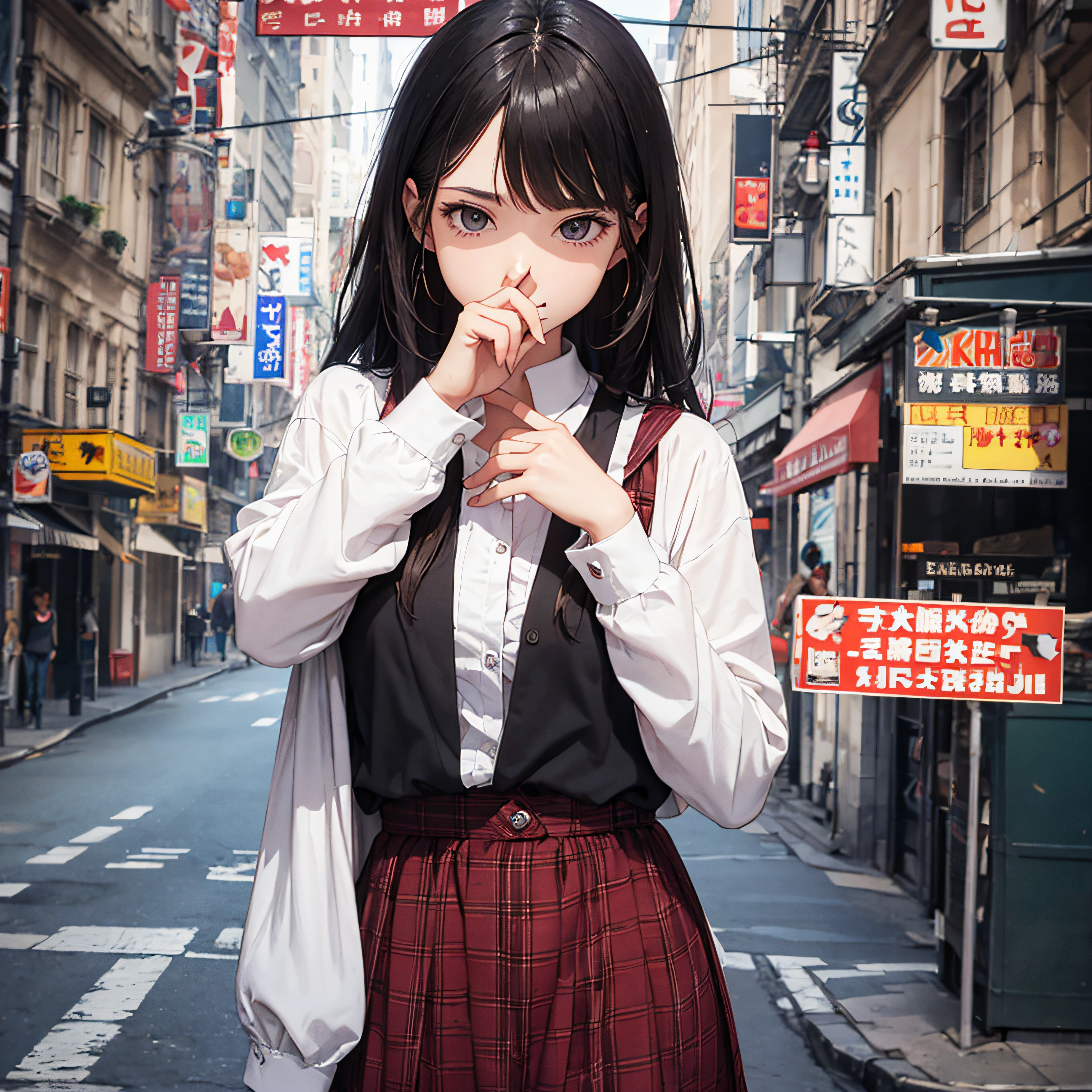 Discomfort correction, finger, background and distortion correction