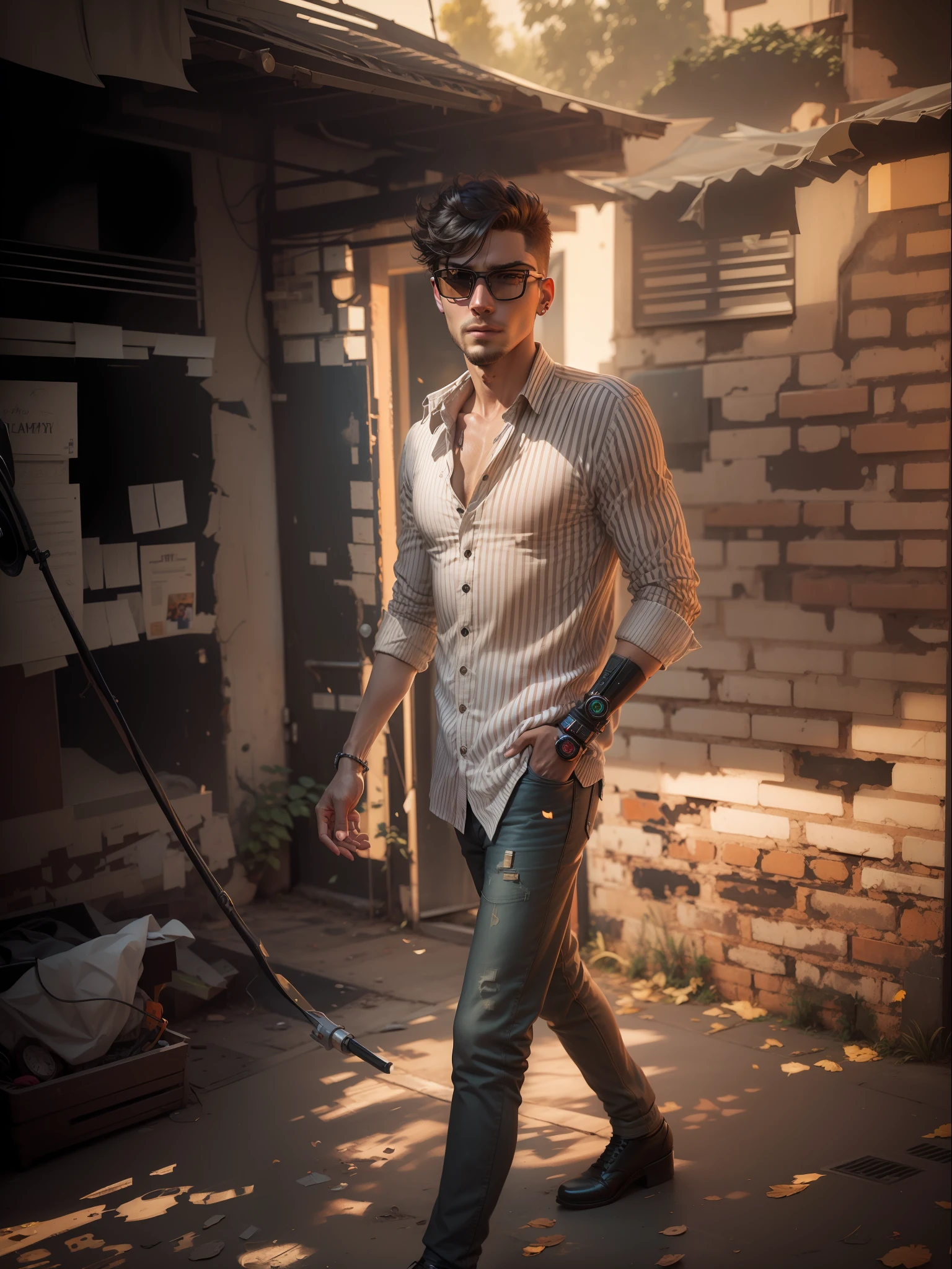 Change background cyberpunk handsome boy, realistic face, 8k, ultra realistic