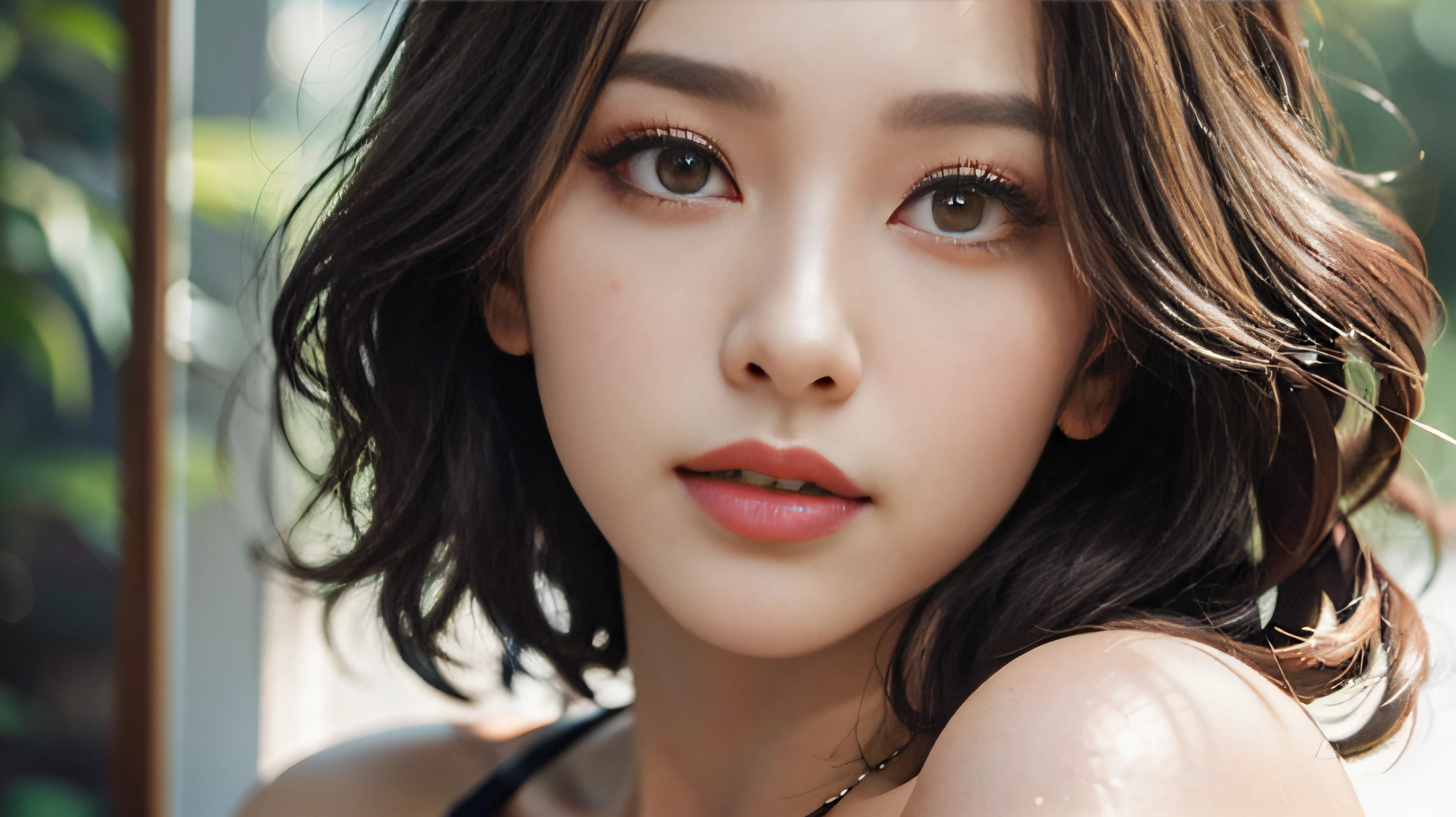 (RAW photo, best quality), (realistic, photo-realistic:1.3),best quality,highly detailed,masterpiece,ultra-detailed,illustration,1girl,upper_body,dynamic angle,world masterpiece theater,messy_long_hair,best quality,extremely detailed CG unity 8k wallpaper,ink,Amazing,cinematic lighting,lens_flare, dunhuang_style