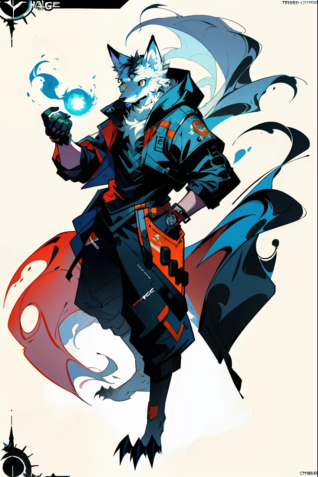CyberEagle, tech, science, intricate, pastels, inks, teas, masterpiece, expert, insanely detailed, 4k resolution, dnd, concept art, splash art, werewolf, full body,