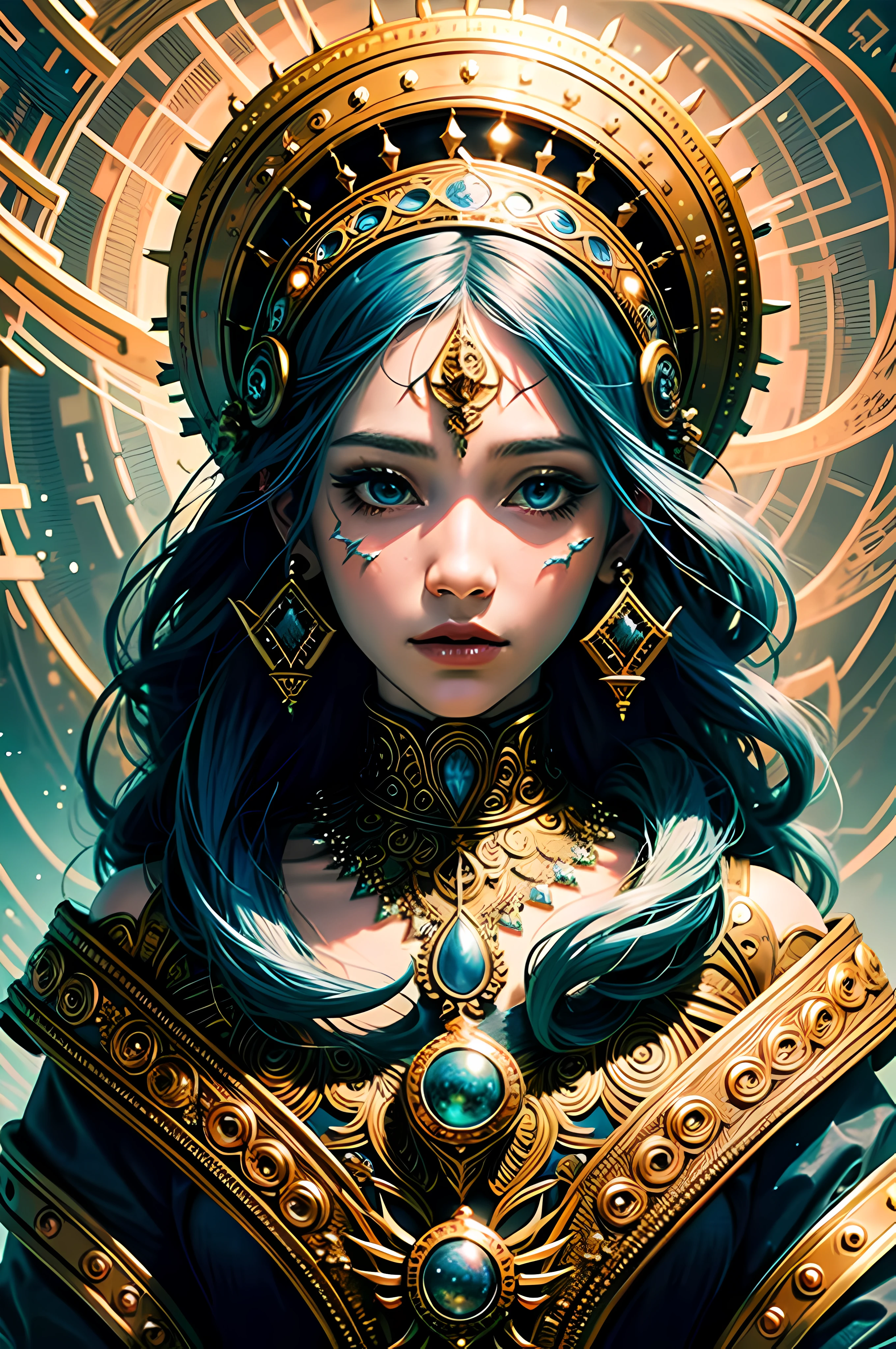 official art, unity 8k wallpaper, ultra detailed, beautiful and aesthetic, High quality, beautiful, masterpiece, best quality, (zentangle, mandala, tangle, entangle:0.6),