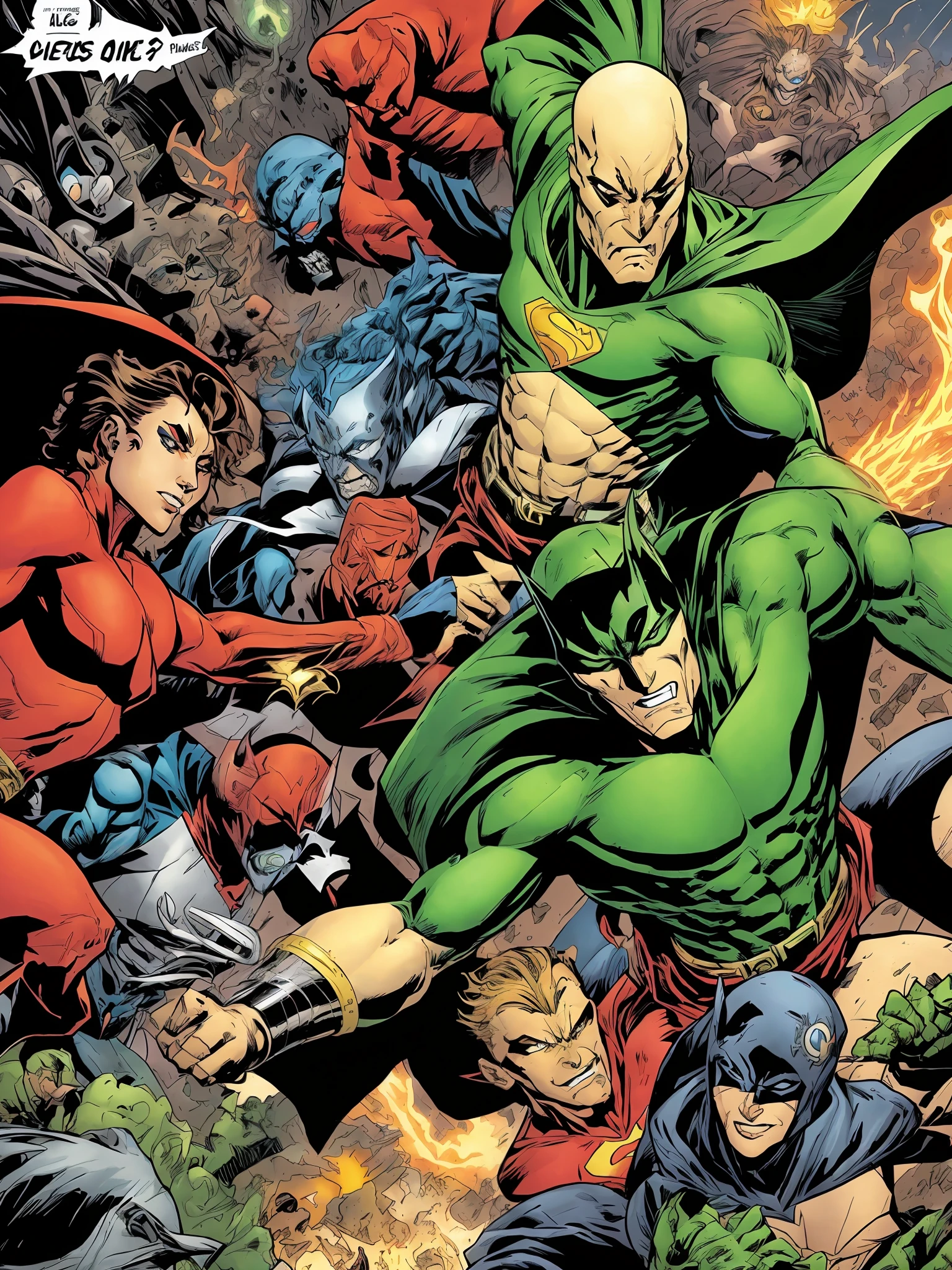 DC comics villains are destroying planet earth