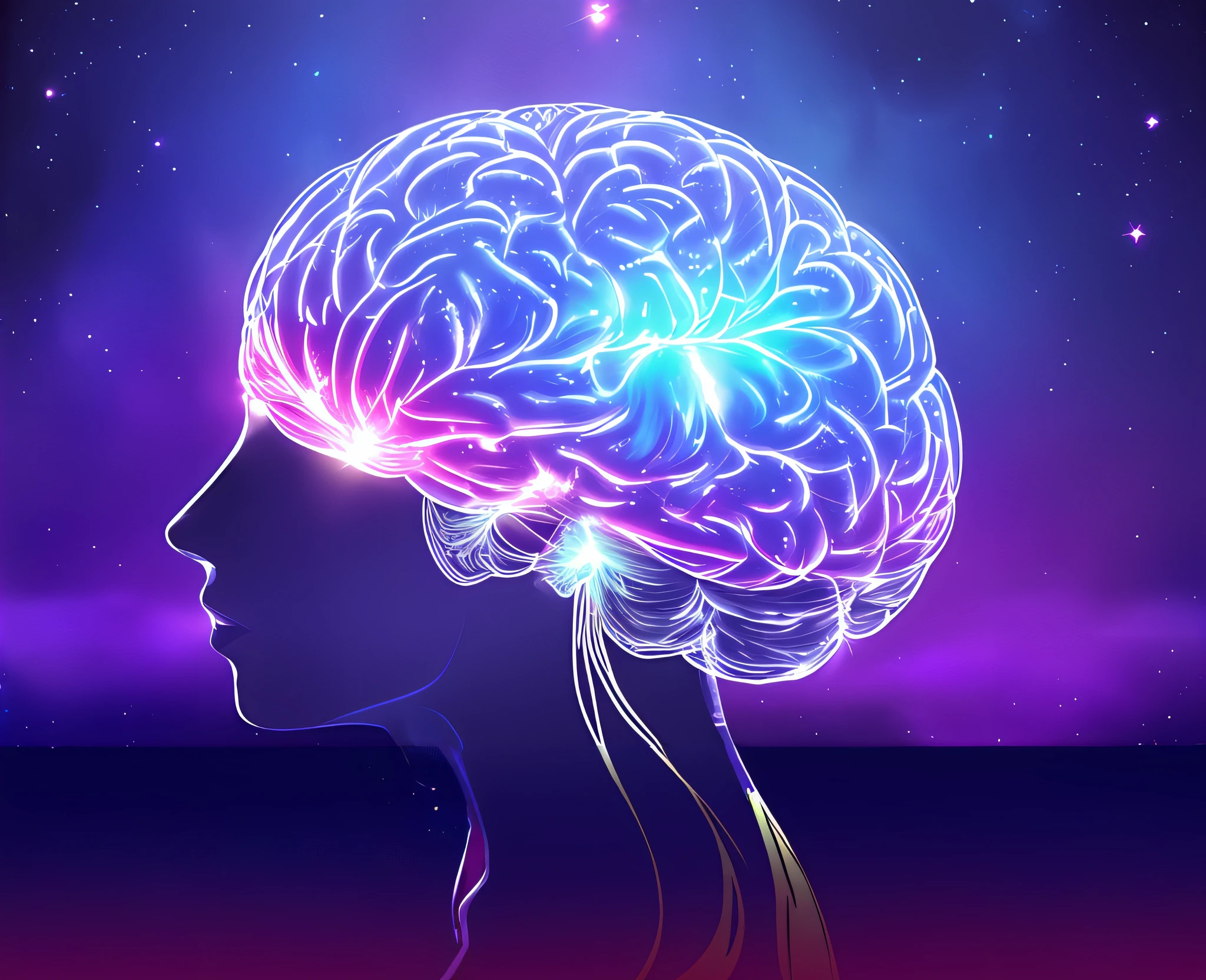 arafed image of a person with a brain in the background, brain visible, neuroscience, consciousness projection, detailed glowing head, nootropic stimulant, human brain, electronic brain, brain interface, blue brain, brain from crystals, brains, brain connected to computer, circuitry visible in head, neural, who can open the mind, channeling third eye energy
