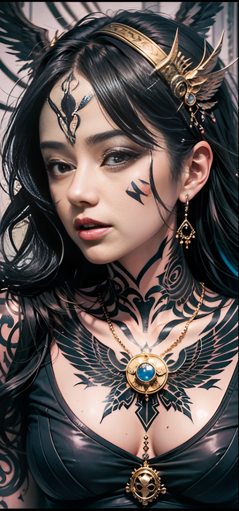 white and black, Use multicolored black、Rosa、the golden ratio、Black and gray tattoo、Girl 1,Chicano tattoo