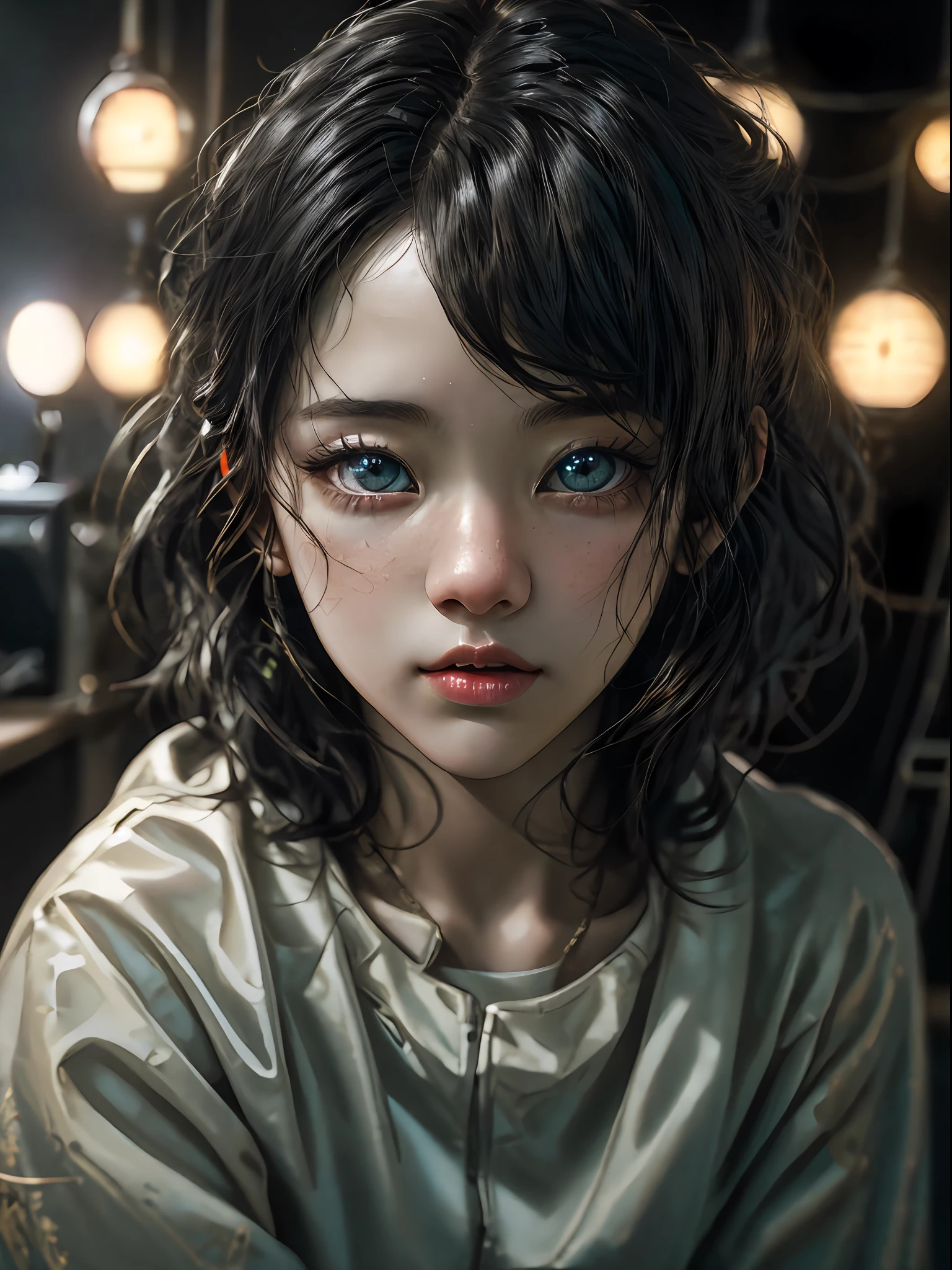 A realistic studio photograph capturing the essence of a Japanese child. The child has short, black hair, neatly styled. Their eyes are a striking shade of yellow, adding a unique charm to their appearance. The child's face features soft and gentle traits, reflecting their innocence and youthfulness. The photograph is taken in a studio setting with perfect lighting that highlights their face, causing their eyes to shimmer and radiate with a captivating glow. The lighting technique creates a deep focus effect, ensuring clarity and sharpness throughout the image. The background remains intentionally muted to draw attention to the child's captivating gaze and features. The photo portrays the child's purity and natural beauty, capturing a moment of serenity and wonder, Cinematic, Hyper-detailed, insane details, Beautifully color graded, Unreal Engine, DOF, Super-Resolution, Megapixel, Cinematic Lightning, Anti-Aliasing, FKAA, TXAA, RTX, SSAO, Post Processing, Post Production, Tone Mapping, CGI, VFX, SFX, Insanely detailed and intricate, Hyper maximalist, Hyper realistic, Volumetric, Photorealistic, ultra photoreal, ultra-detailed, intricate details, 8K, Super detailed, Full color, Volumetric lightning, HDR, Realistic, Unreal Engine, 16K, Sharp focus, octane render --v testp