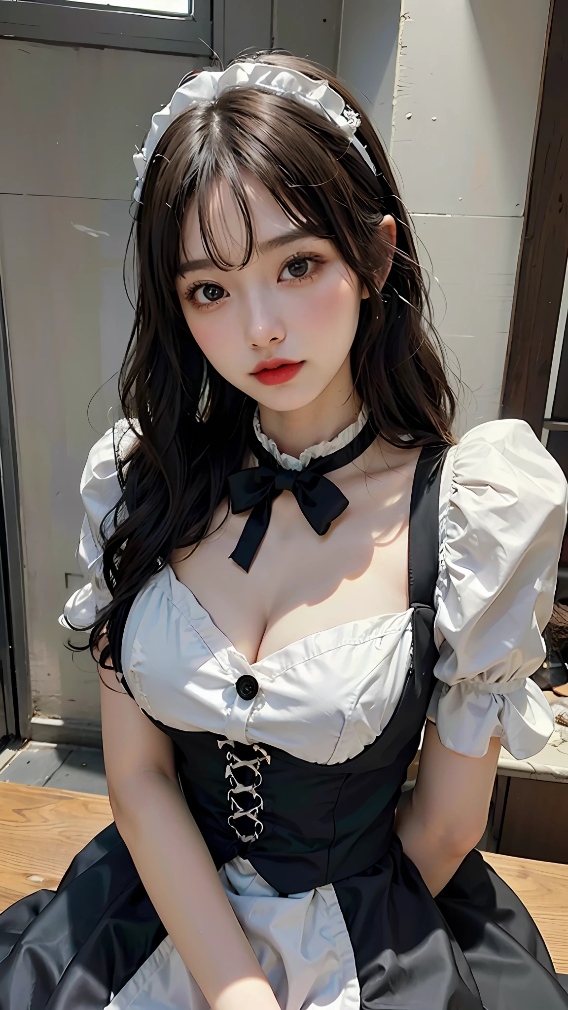 huge-breast、beautiful a girl、high picture quality、Like a shot with an SLR、Goth Fashion、Loliashion、maid clothes