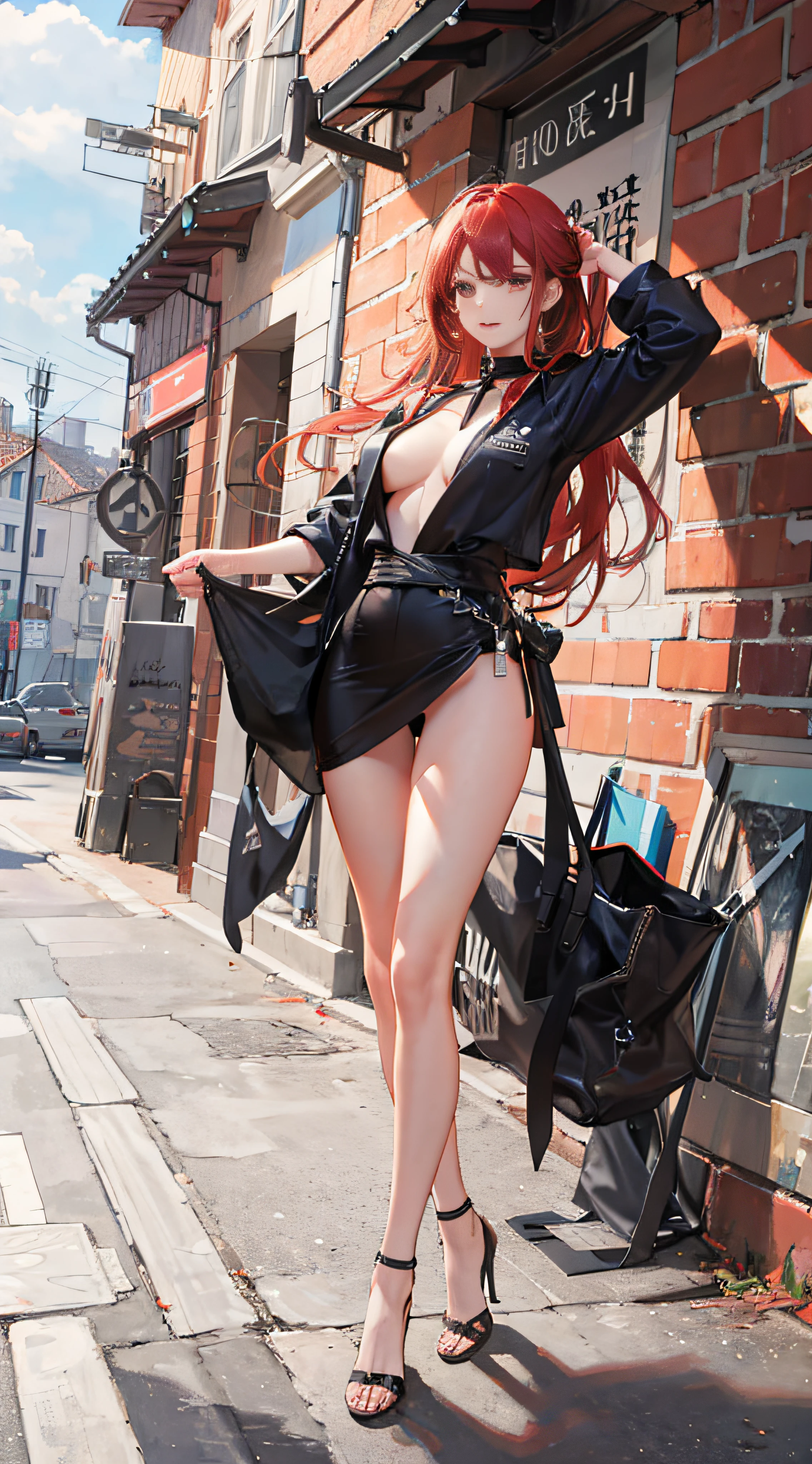 Best quality, super high resolution, (realism: 1.4), 1girl, masterpiece, outdoor, full body,