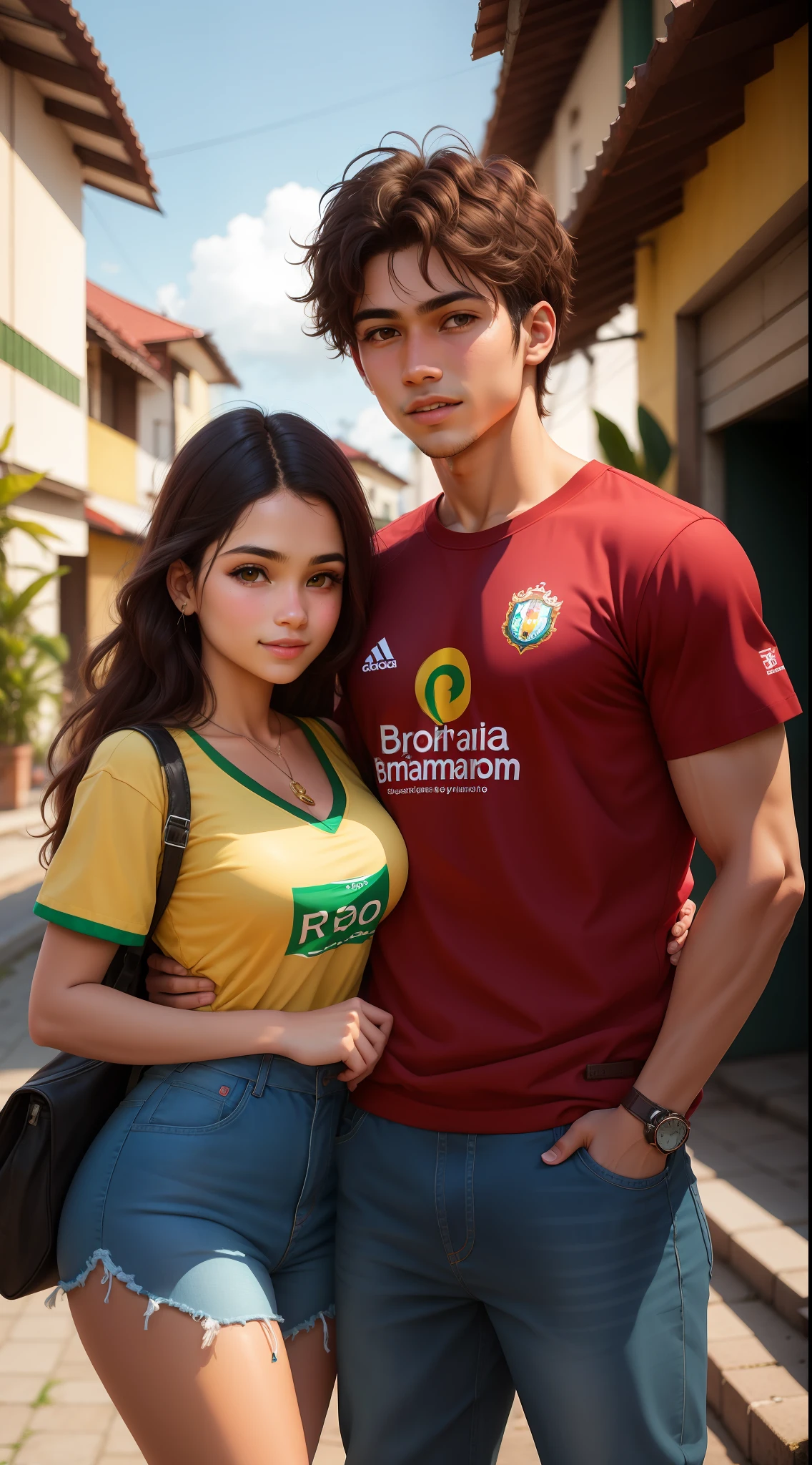 Brazilian siblings, brother and sister