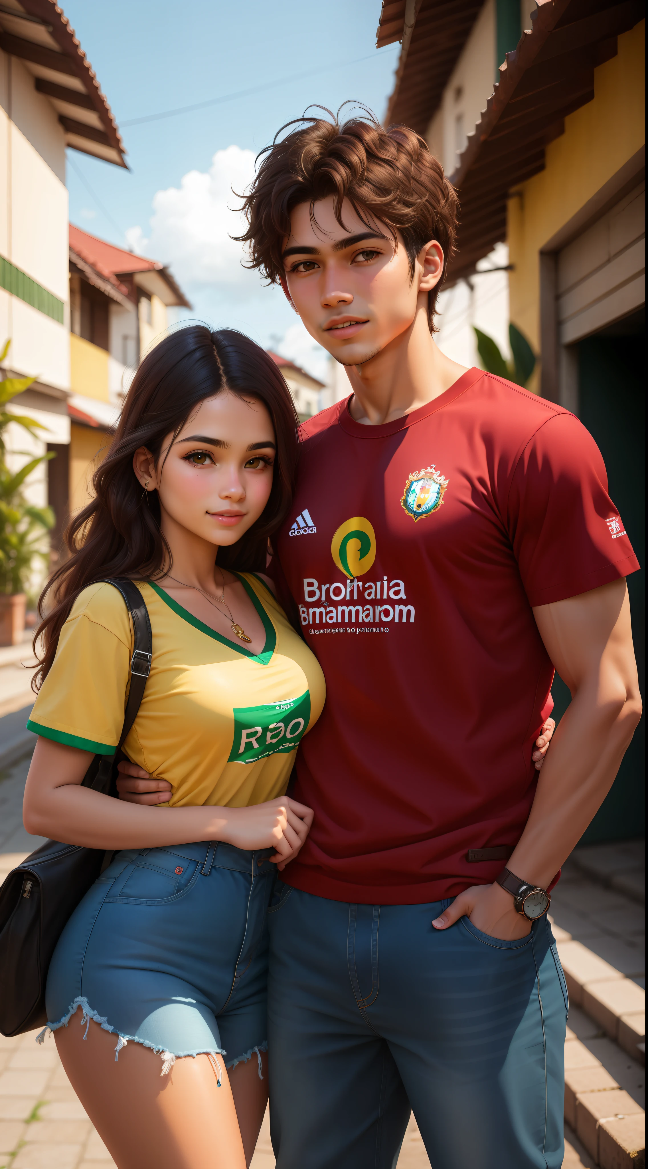 Brazilian siblings, brother and sister