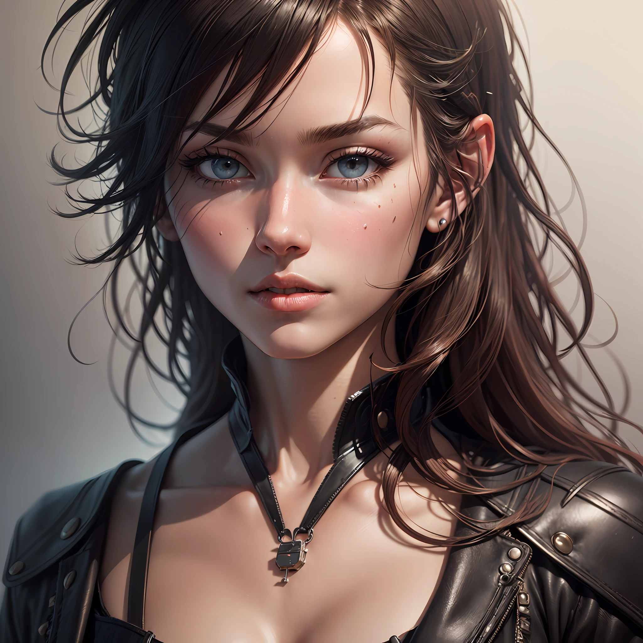 messy hair, gradient hair, character chart, bust chart, close-up, ray tracing, high detail, Social realism, UHD, retina, masterpiece, ccurate, anatomically correct, textured skin, super detail, high details, high quality, highres, award winning, best quality, 16k, HD --auto