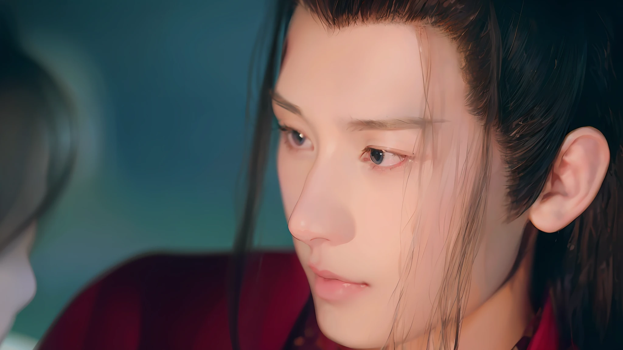 Black eyes,(巨作),Best quality,Anime,merging,Colorful,Vibrant colors,illustration,Artgerm style,fantasy,Realistic,Animate,(Photo_\(mediating\):1.0), author:Antonio J. Manzanedo, author:JeremyLipking,smoothy,
