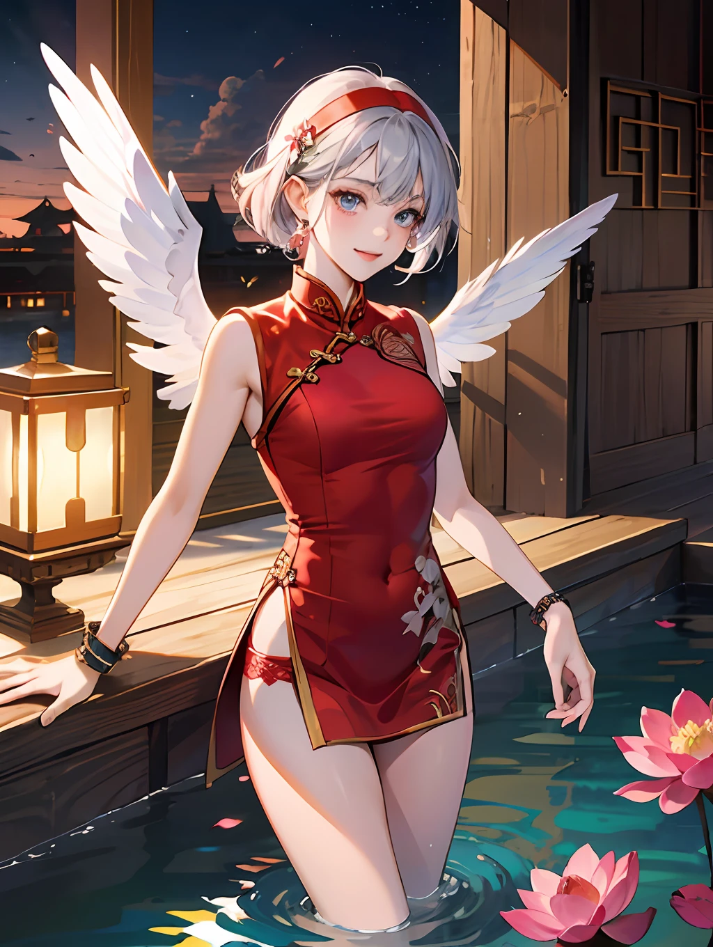 ssmile,Teen girls,Heavy pupils,rot,,((Bigchest)),Bigchest,Flush,tiese,sister,Pull-out,(underpant),oral sexy,Royal sister,enjoying,milk,black-silk,(Strangle),Bigchest,fullllbody,Dynamic,(breastsout),pools of water,underpant,A sense of maturity,seductiv,elf,Strangle,((Bright hair color)),(Blurred),(dreammy:1.5),(jewely:2),Glare,,ancient wind,reddish,Bigchest,(,The ends of the hair are red),underpant,The skin,,Strangle,Bracelet,,(The tattoo:2.4),Black gloves,florals,ssmile,perspiring,mist,,Wet,Be red in the face,,,(Bigchest)employee,Red Tie,Royal sister,Clothes that are pulled open,underpant,oral sexy,Royal sister,perspire,Stick out your tongue,(Spit up:3),Black silk meat,fullllbody,(red tattoo:1.8),(mitts:2.2),(jewely:choker necklace:1.9),(on cheongsam:1.6),opulent,The cheongsam sings Peking Opera,breastsout,beautifullegs,Wear Peking Opera water-sleeved Hua Dan costume,Takesei,National tide wind,A lotus flower,Water,pools of water,moonlit glow,pink pkmn(hearts:1.9),Blue crystal necklace,wings,featheredwings,light laughter,yuki,with short white hair,(Heteropupil:2.2),,(Red headband),Blue-pink tones,Delicate fingers ,opera,beijing opera,Chinese,Bold lines,mistic,The human body light and shadow effect is three-dimensional,de luz,CG,wall-paper,HDR,extremely detaile,dynamic wide angle,Vivid colors,HighestQuality,tmasterpiece,extreme hight detail,Delicate portrayal of facial features,(whaite hair),(Delicate eye portrayal),(gem-like eyes),(Beautie)((Detailed eyes and face)),looking to the camera,4k画质,Gorgeous Light and Shadows,(filigree),(feathered wings:2.1),(Strangle:2.1),(Gray hair color:3),(The ends of the hair are red:2.1),Bright eyes,mitts,(on cheongsam:3),komono,Watercolor illustration of characters,Medium depth of field,Smudge,clouds,brocade,the ocean,de luz,Pink flame,blooms,foamy,(Silver bells:2) --auto