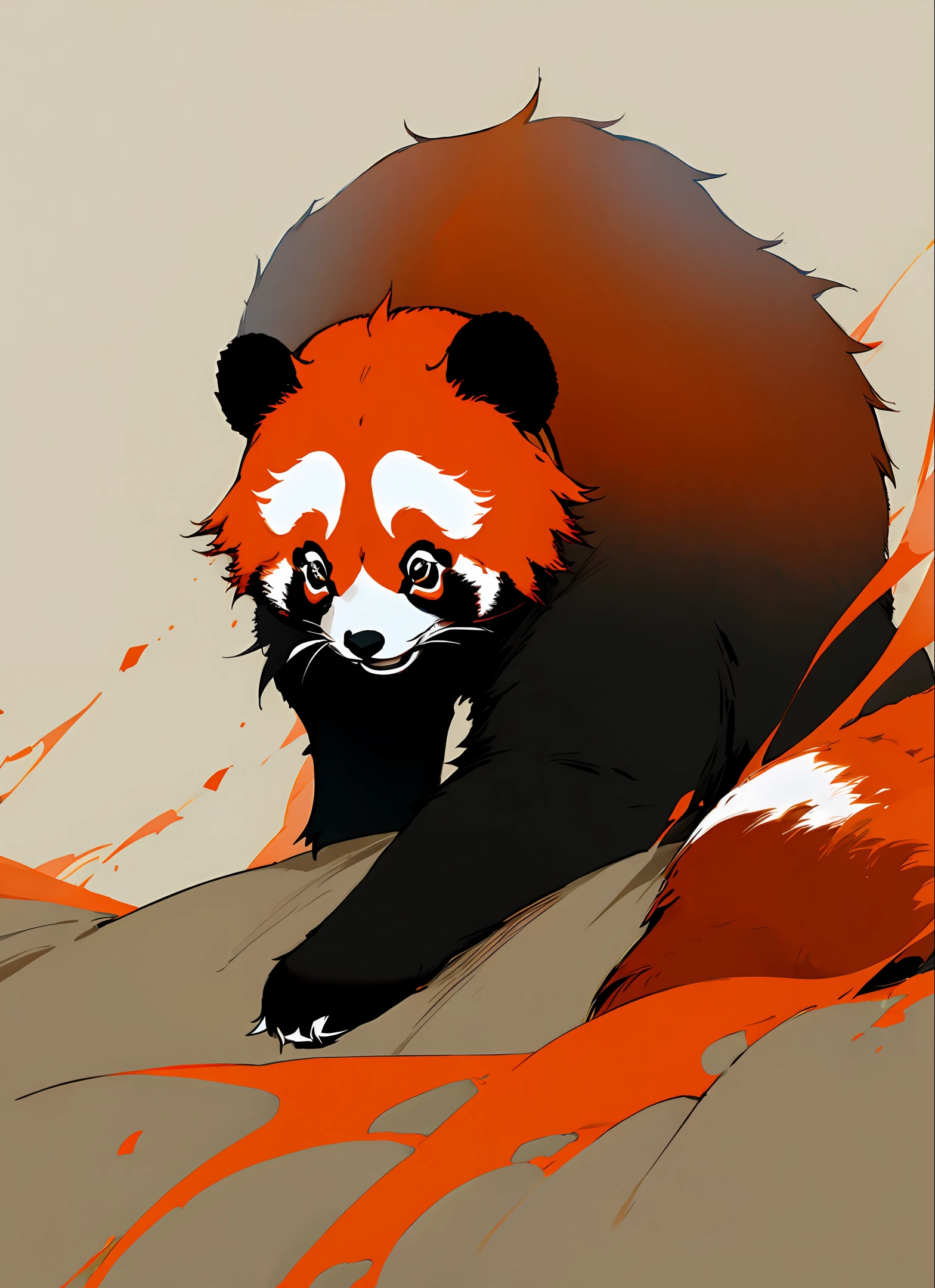 Red Panda Giant panda