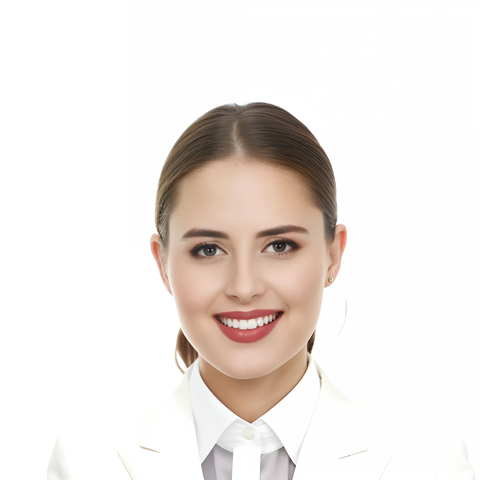 a woman wearing black suit