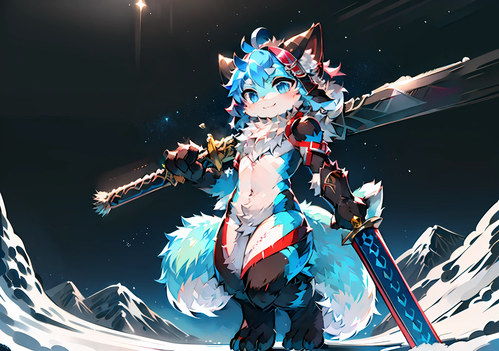 Sword in hand