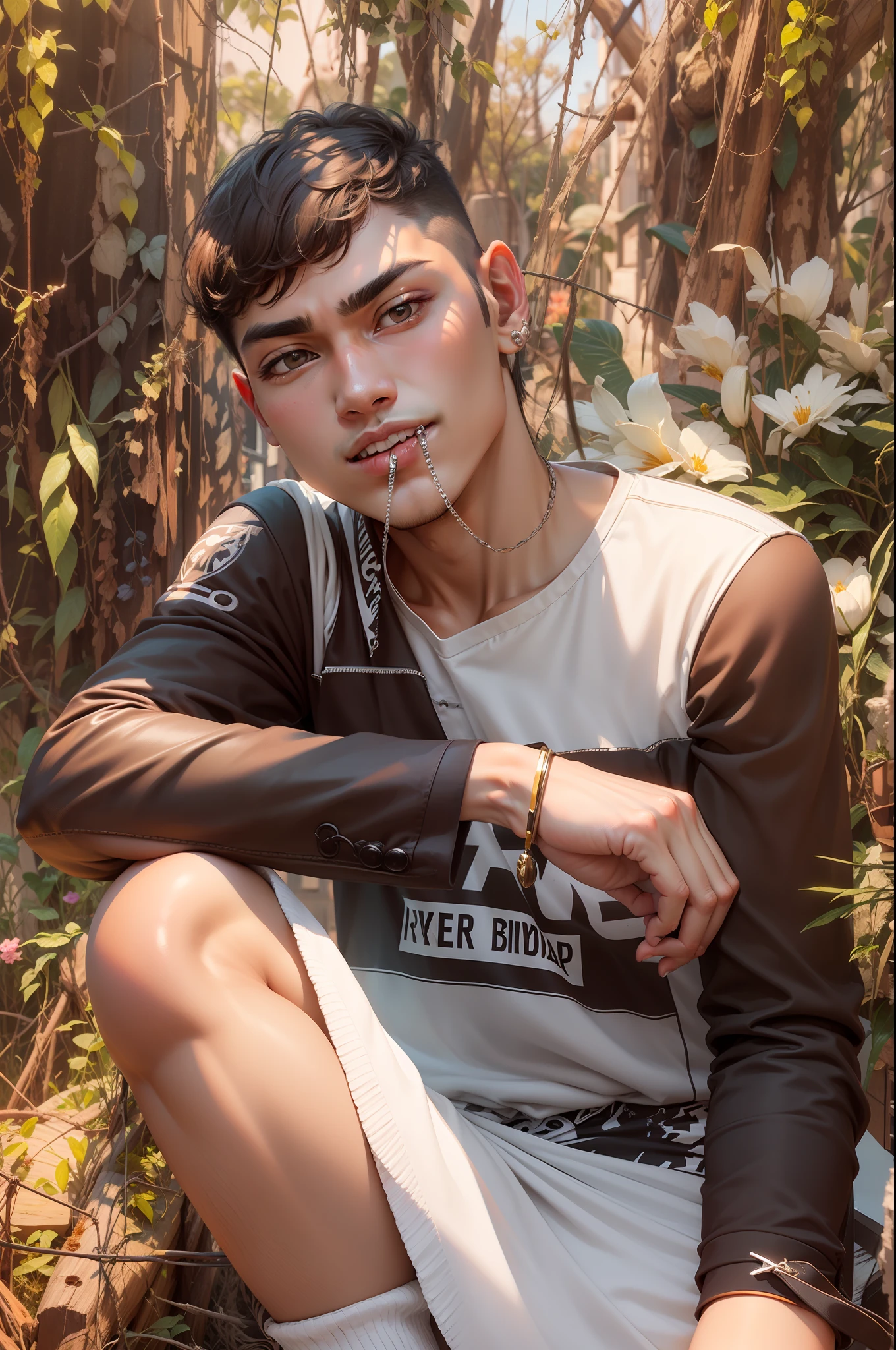 Background change and handsome boy . Suyberpun 8k ultra Hd