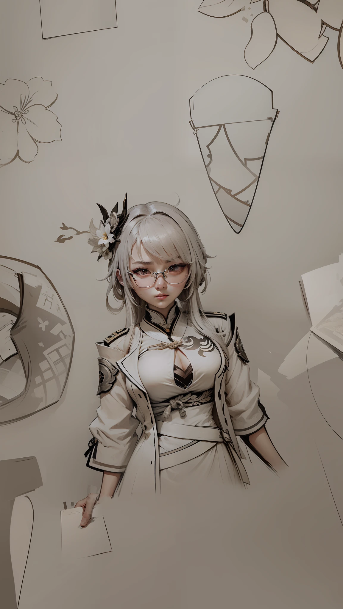 Genshin Raiden General,Honkai Sanmei costume